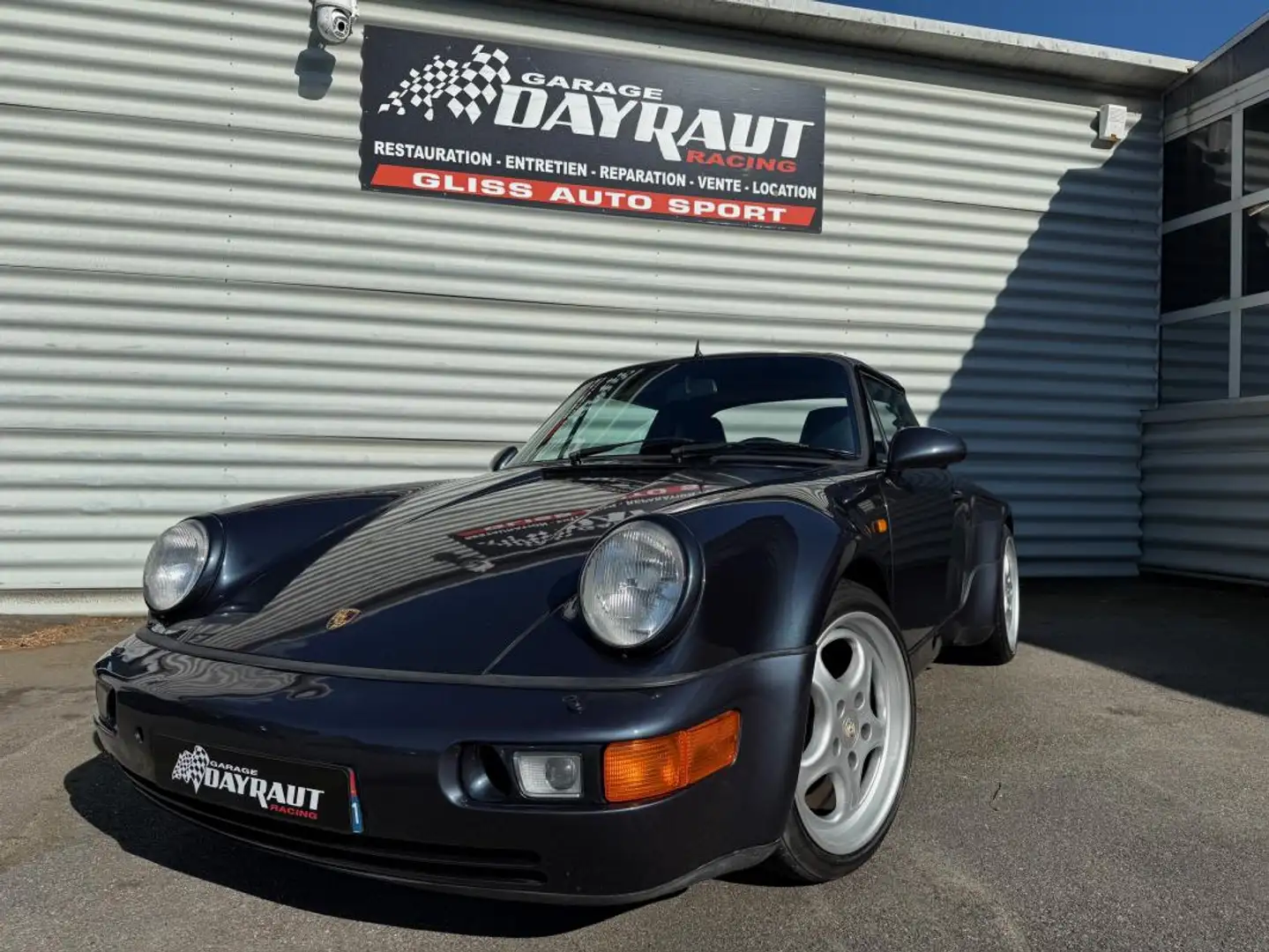 Porsche 911 964 CARRERA 4 CABROLET 3.6 250CV TURBO LOOK BVM Blau - 1