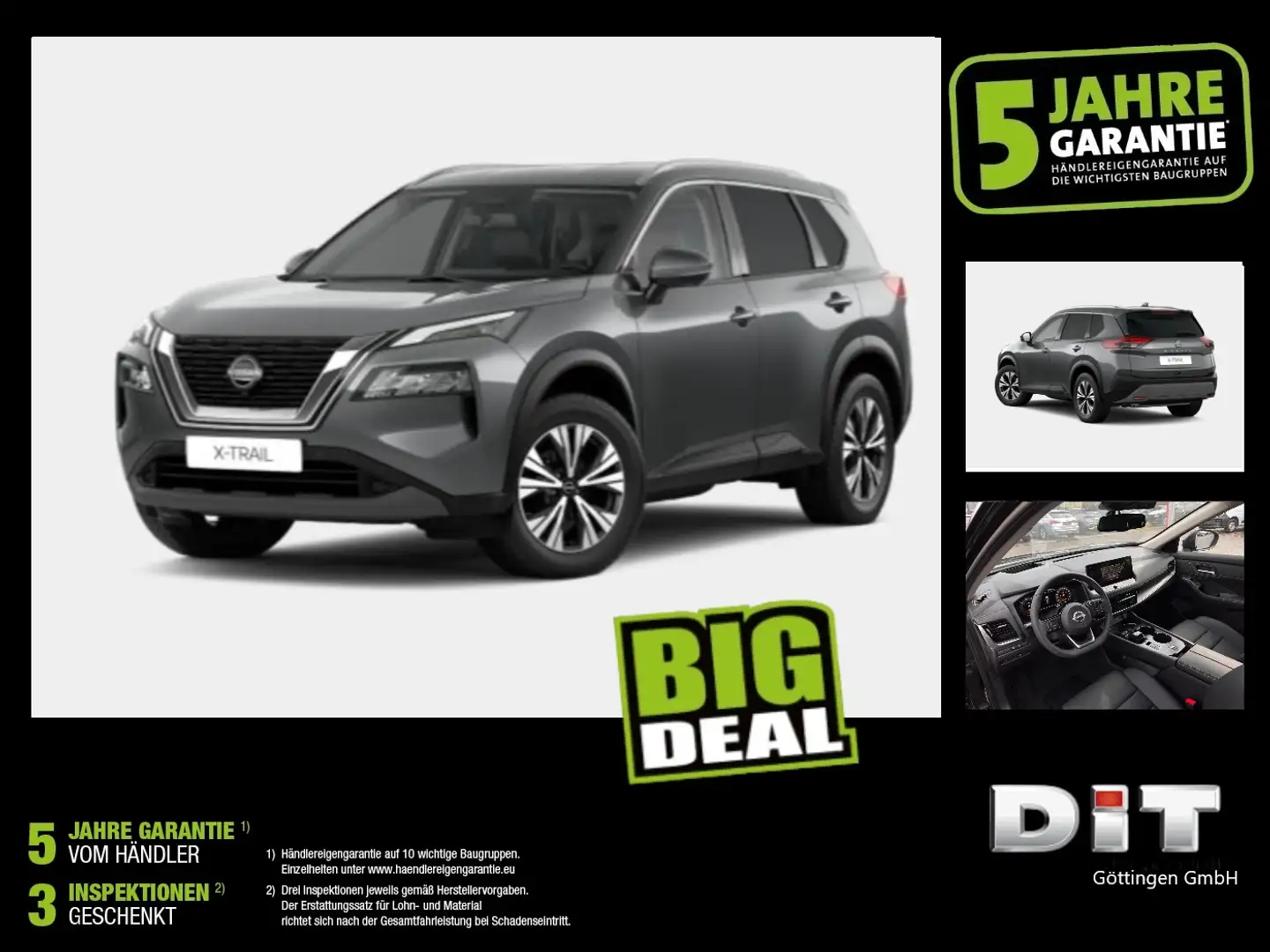 Nissan X-Trail 1.5 VC-T MHEV Acenta ACC+LED+Navi+Kam. Silber - 1