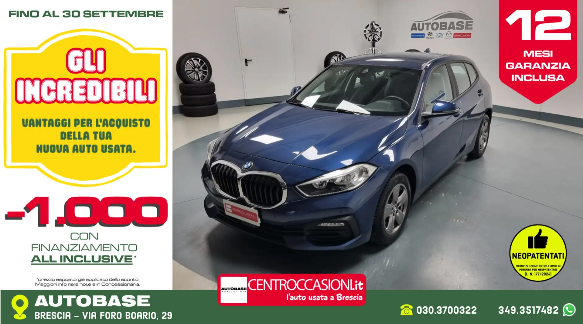 BMW 116 116d Advantage Blauw - 1
