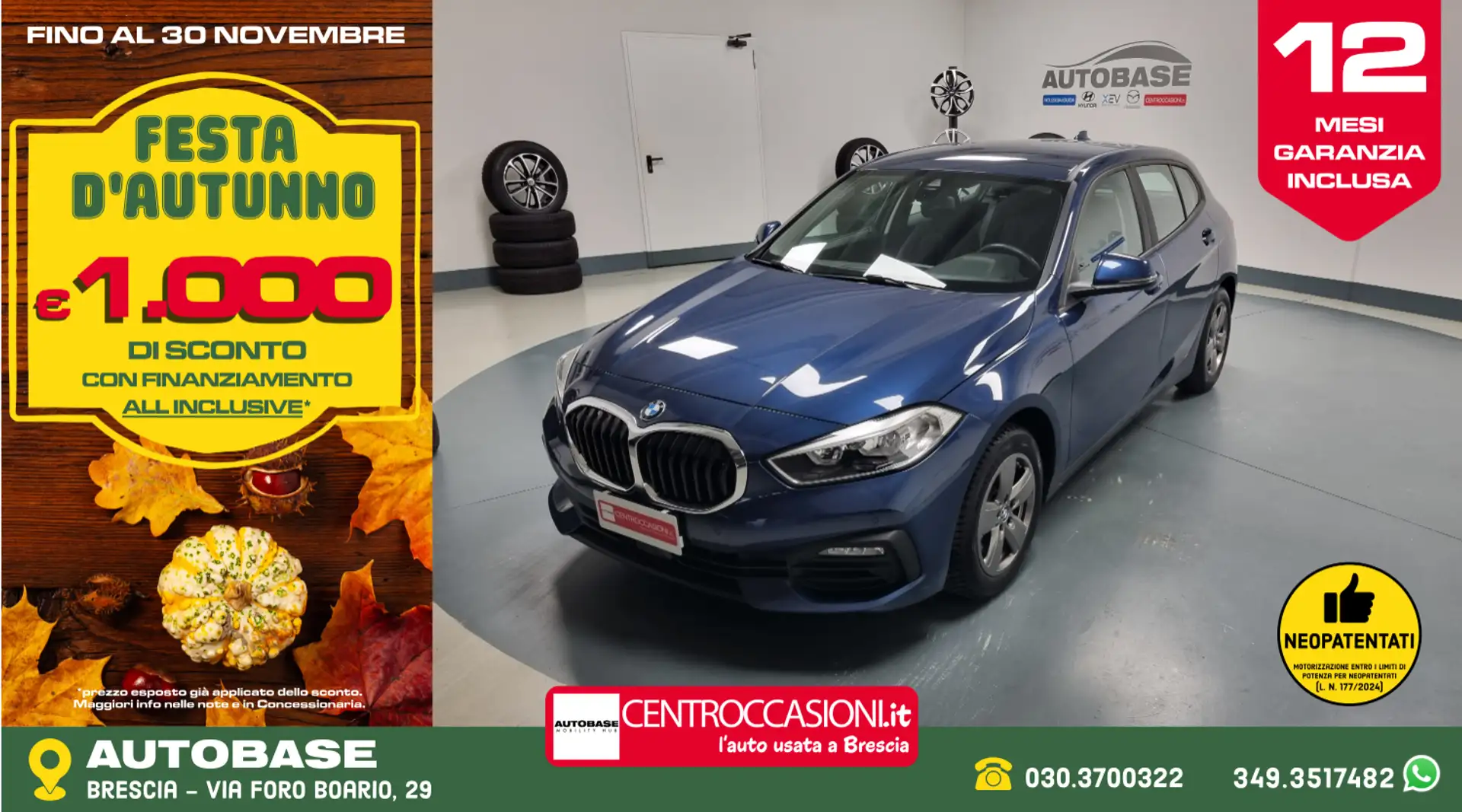 BMW 116 116d Advantage Blauw - 1