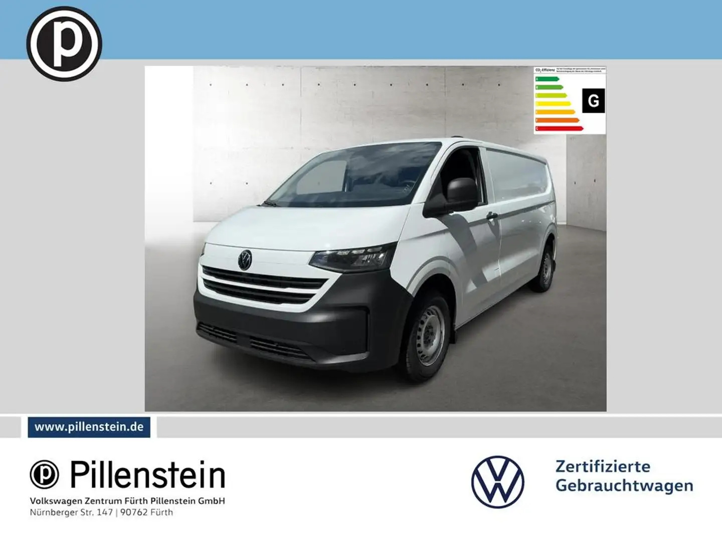 Volkswagen T7 Kasten LR KLIMA KAMERA PDC HECKTÜREN Weiß - 1