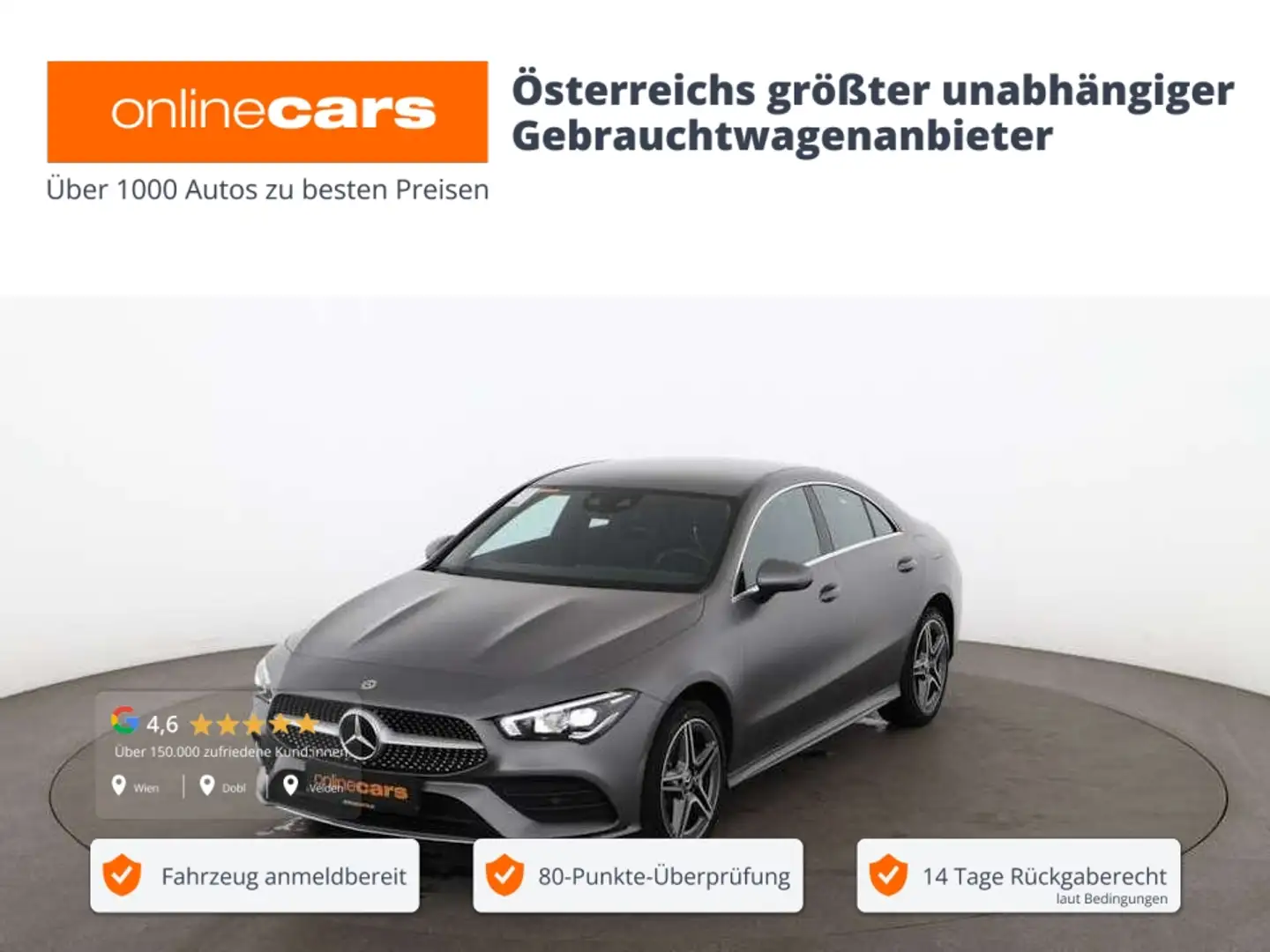 Mercedes-Benz CLA 250 e AMG Line Aut LED NAVI SITZHZG ASSIST Grau - 1