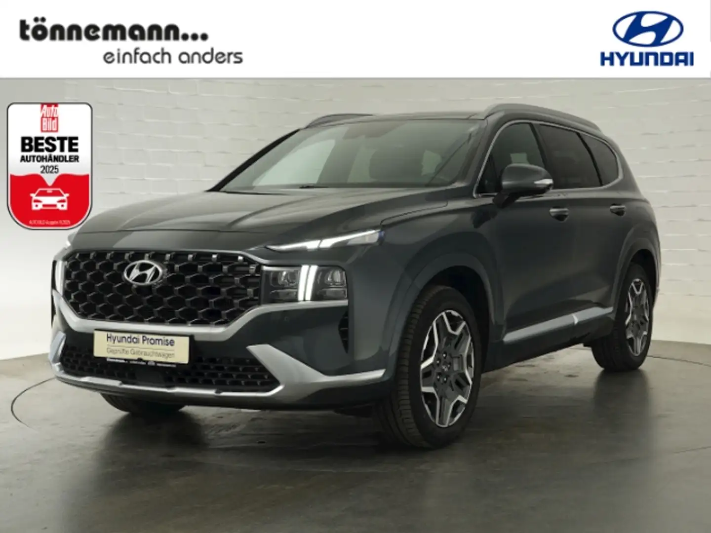 Hyundai SANTA FE T-GDI SIGNATURE PHEV 4WD SEVEN AT+VOLL LED+NAVI+36 Gris - 1