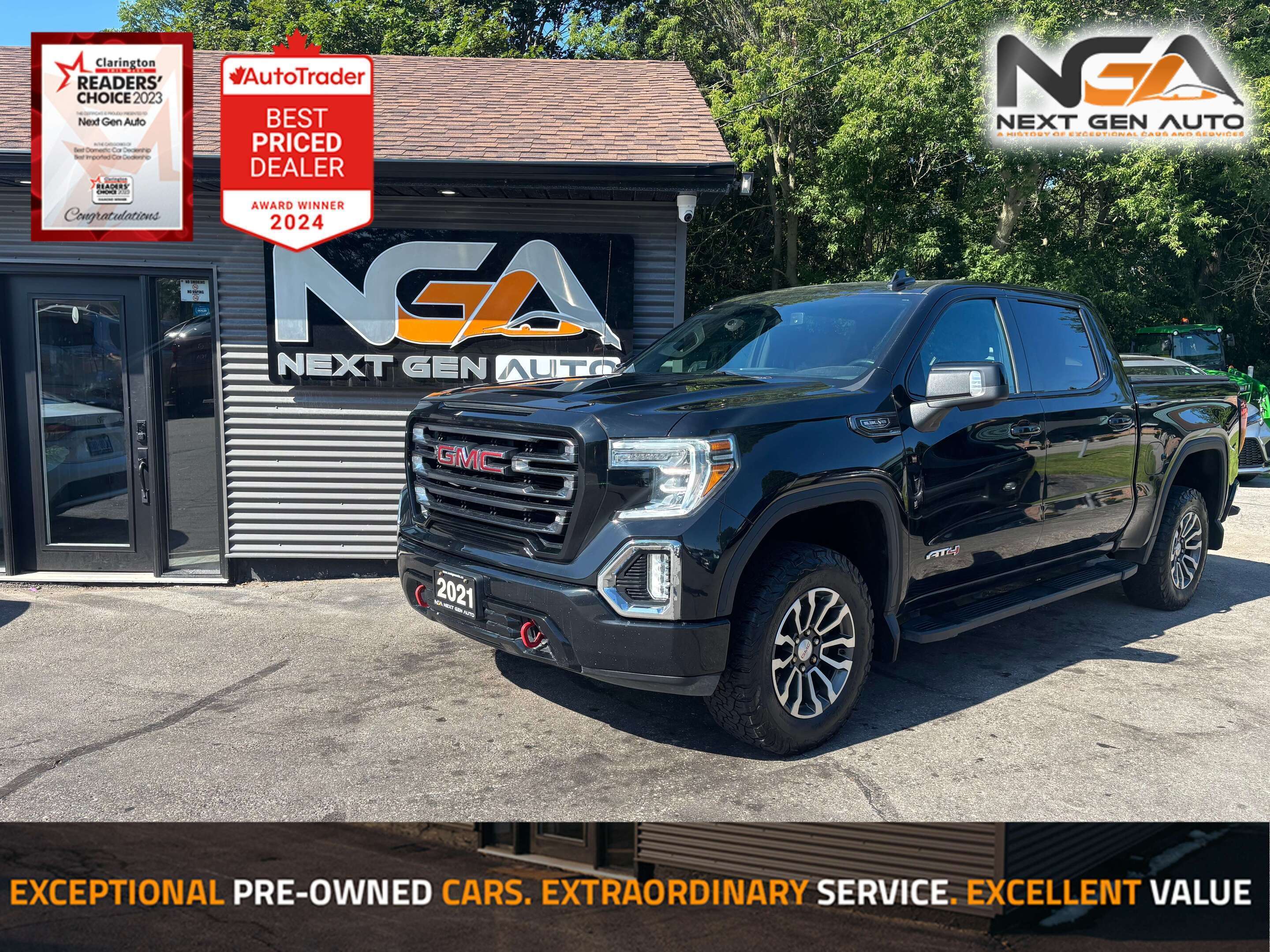 Black 2021 GMC Sierra 1500 Pickup Truck Four-Wheel Drive 