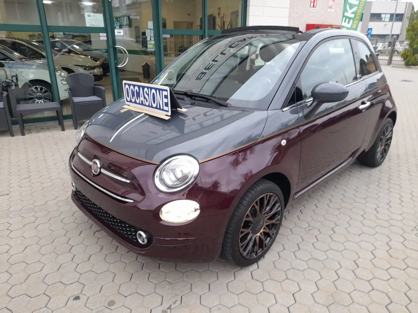 Fiat 500C 500C 1.2 Collezione 69cv c/sensori parcheggio Lilla - 1