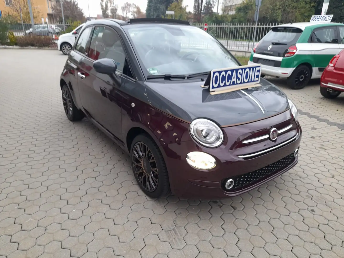 Fiat 500C 500C 1.2 Collezione 69cv c/sensori parcheggio Lilla - 2