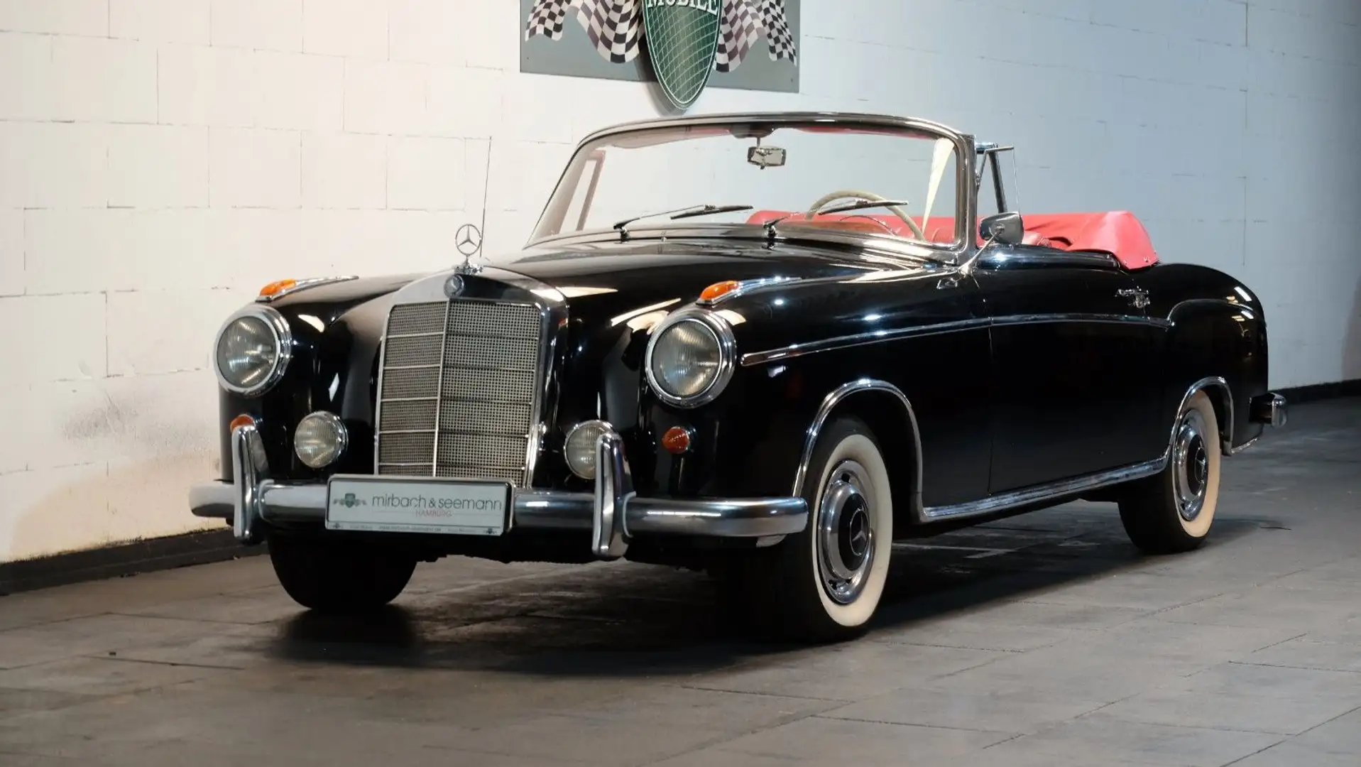 Mercedes-Benz 220 S Ponton Cabrio im schönen Zustand! Czarny - 1