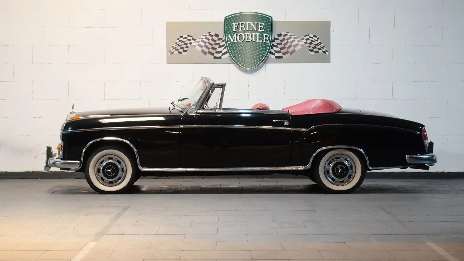 Mercedes-Benz 220 S Ponton Cabrio im schönen Zustand! Czarny - 2