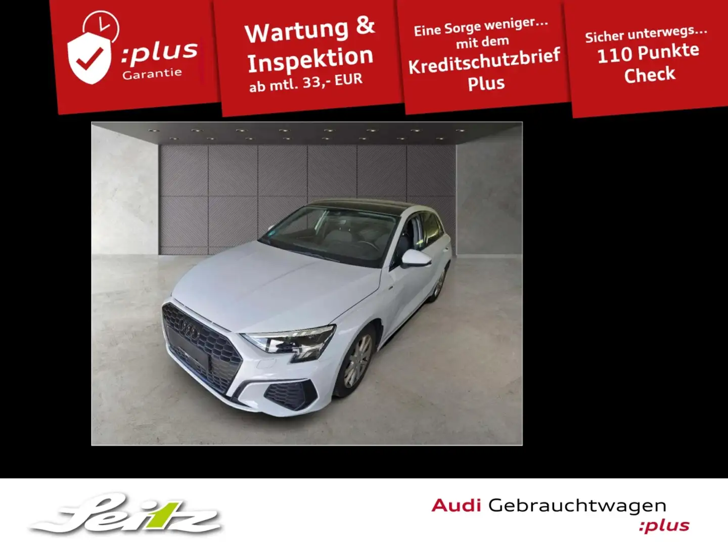 Audi A3 Sportback 35 TFSI S line *LED*PANO*KAMERA* Bianco - 1