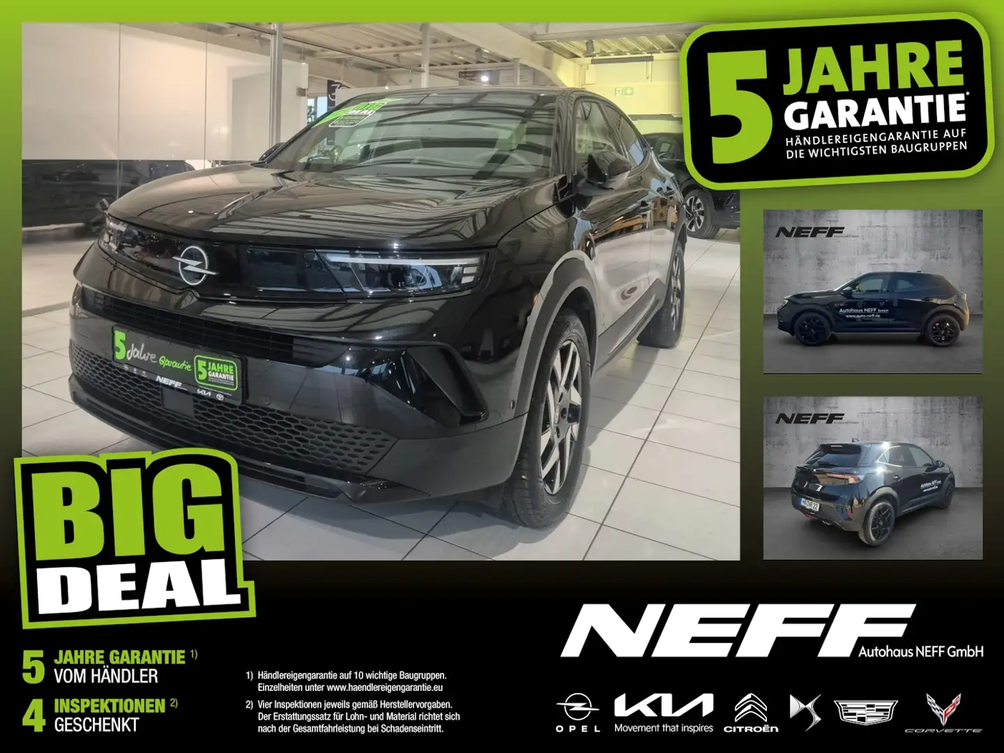 Opel Mokka 1.2 Turbo Elegance FLA LM KAM LED W-Paket Schwarz - 1