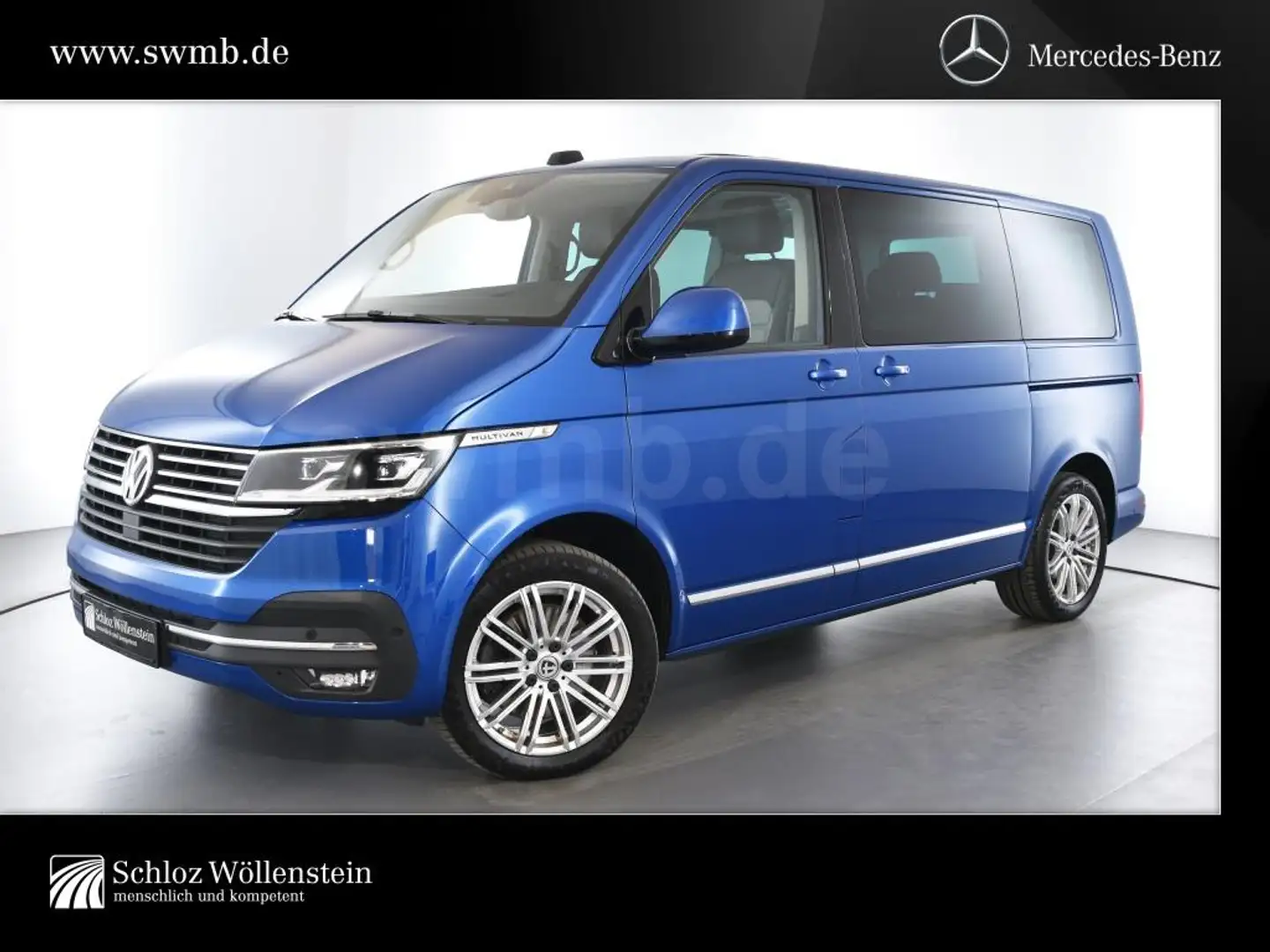 Volkswagen T6.1 Multivan 2.0 TDI DSG Exclusive LED/Sthz/AHK Modrá - 1