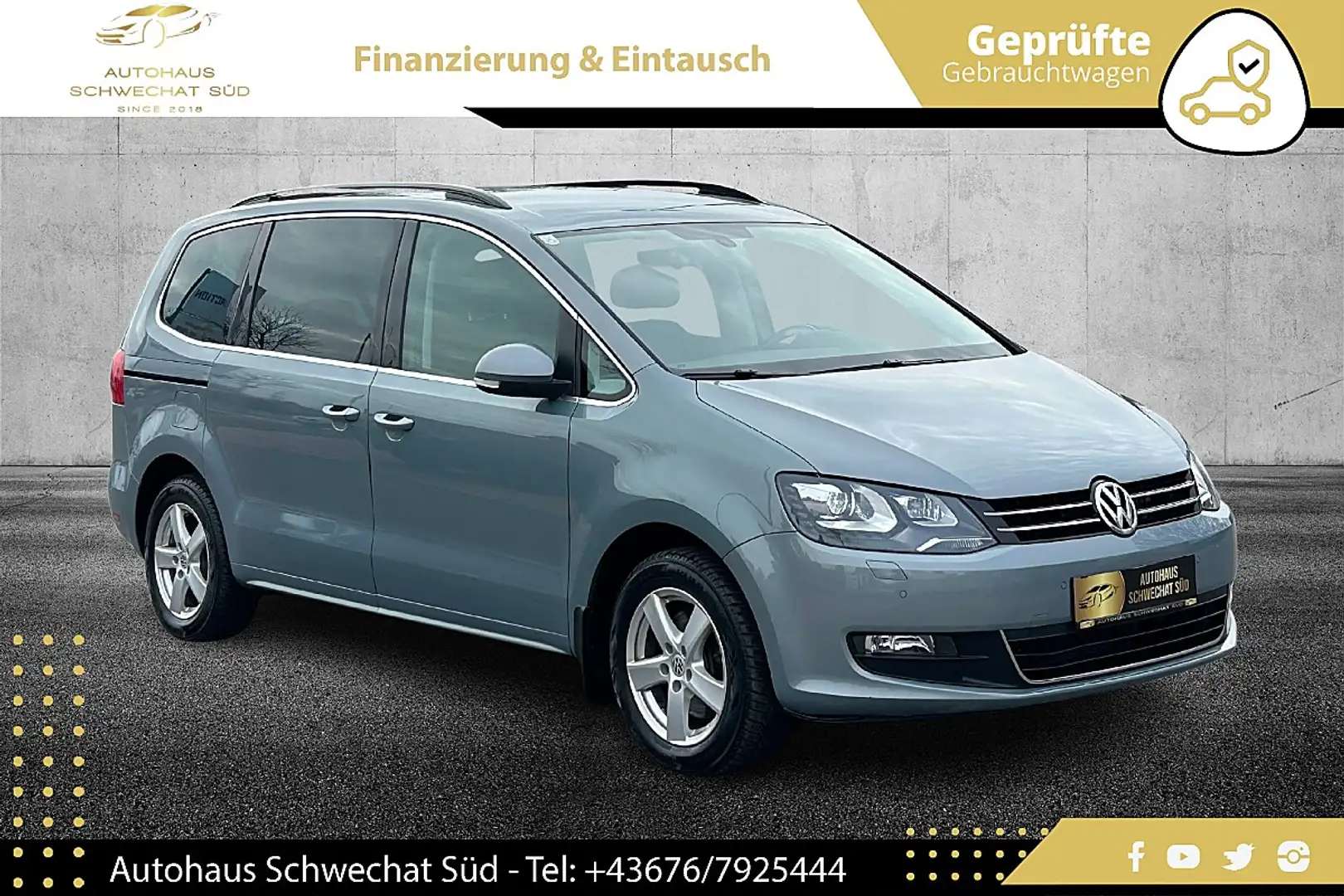 Volkswagen Sharan Comfortline BMT 2,0 TDI DPF 4Motion Grau - 1