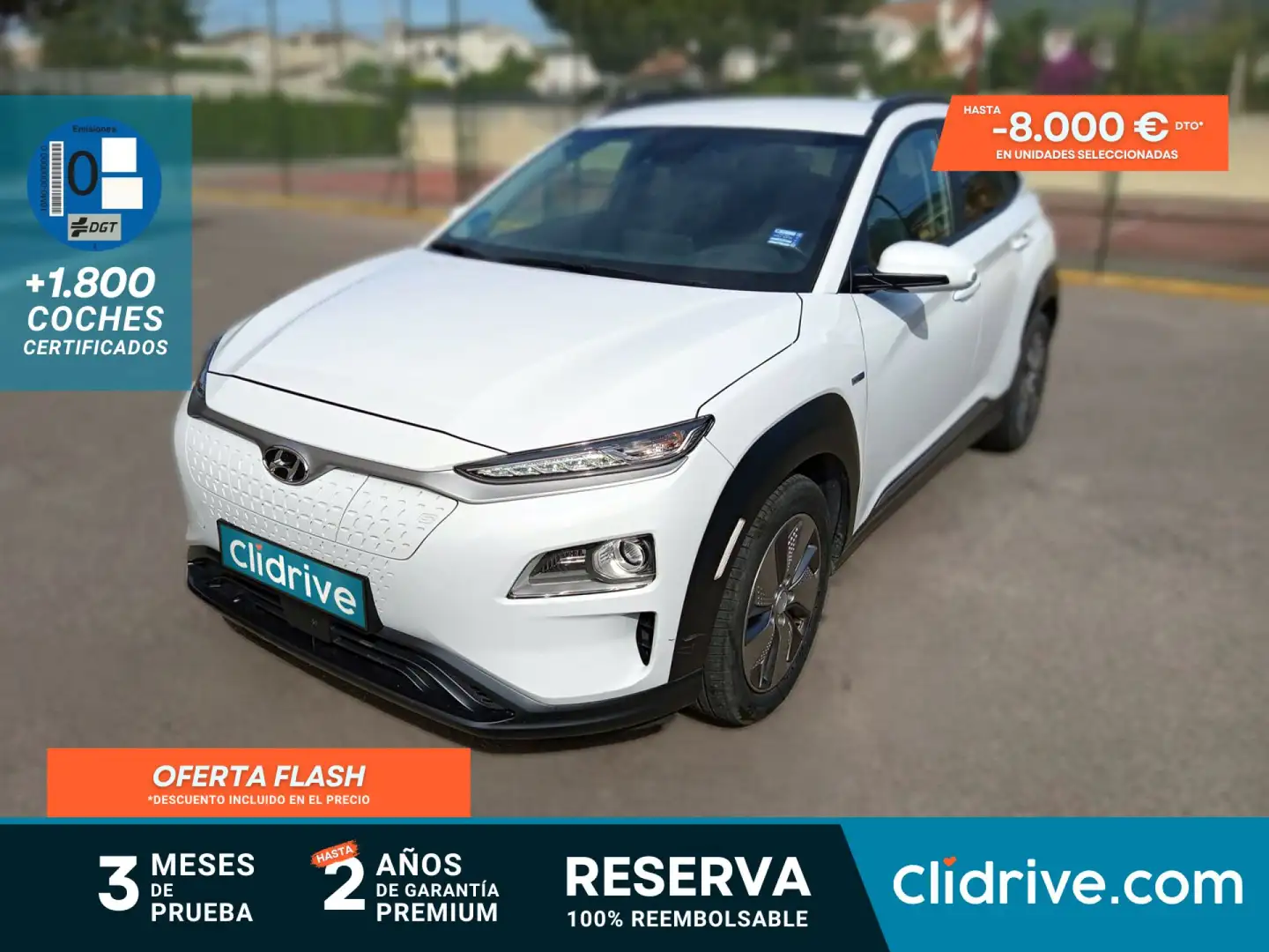 Hyundai KONA EV Tecno 7.2kW 150kW Blanco - 1