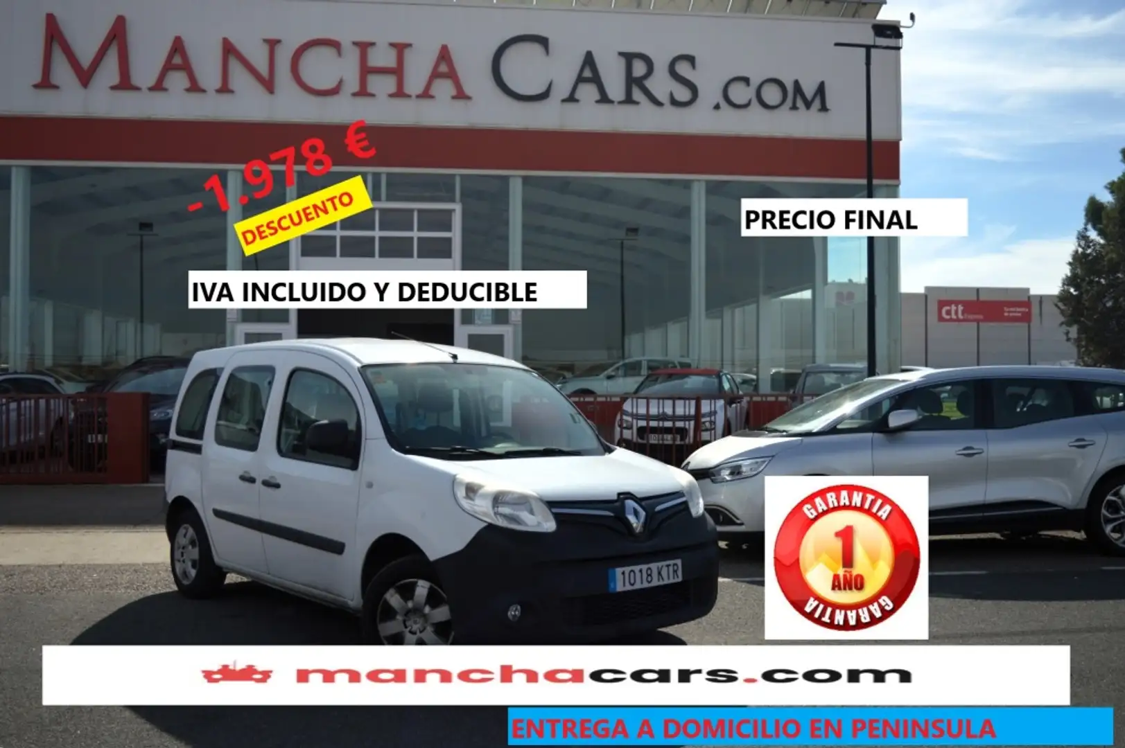 Renault Kangoo Combi 1.5dCi En. Profesional N1 55kW Weiß - 1