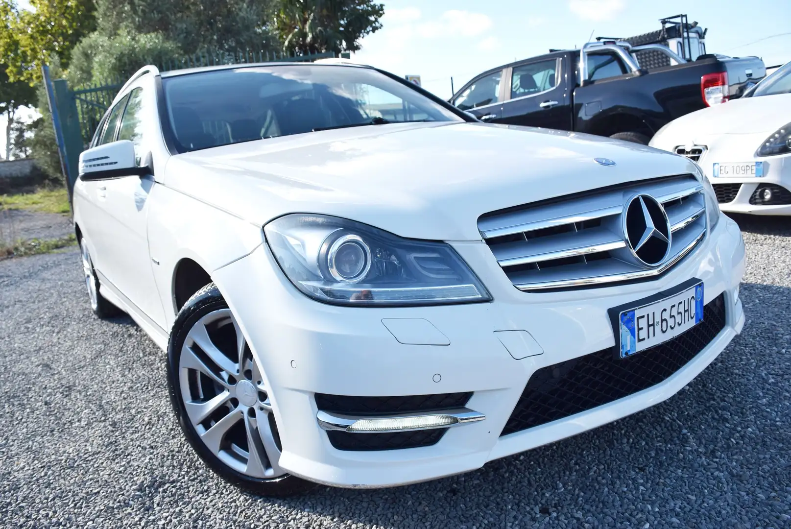 Mercedes-Benz C 200 CDI SW AUTOM. GANCIO NAVI CAM SENSORI CRUISE BT Weiß - 1