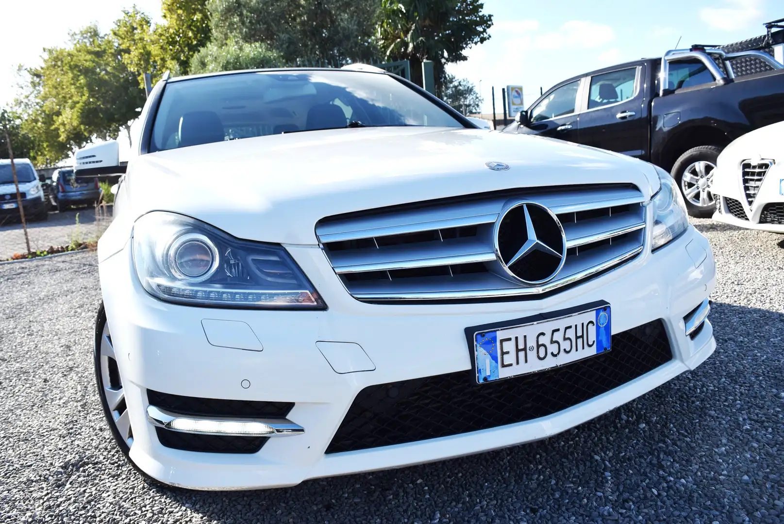 Mercedes-Benz C 200 CDI SW AUTOM. GANCIO NAVI CAM SENSORI CRUISE BT Weiß - 2