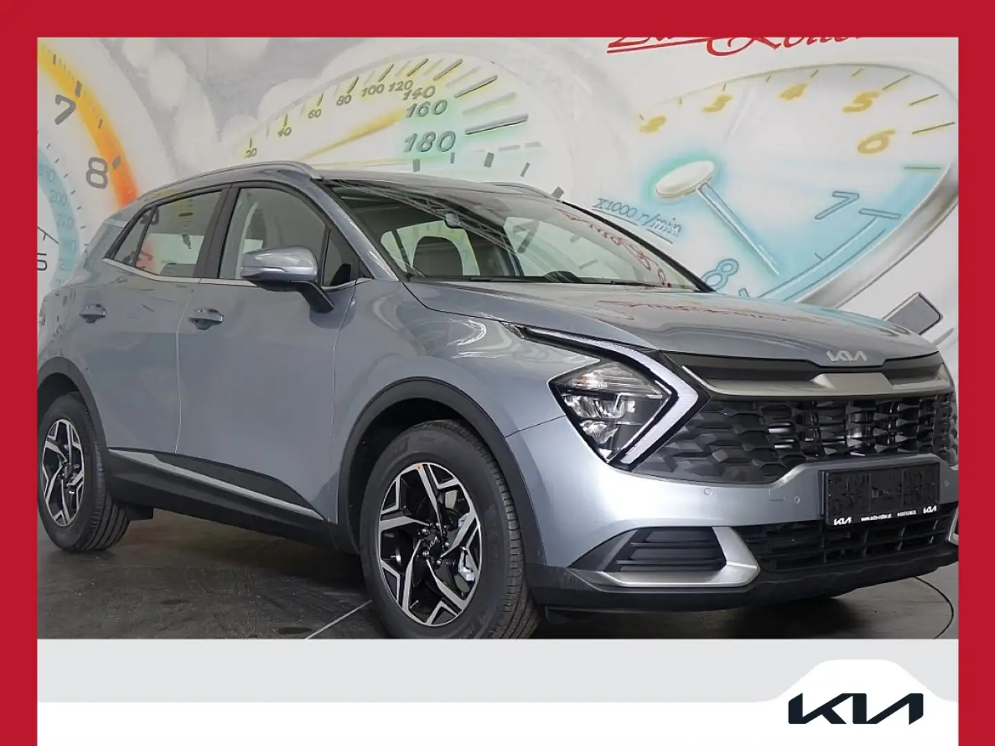Kia Sportage 1,6 TGDI 48V Silber DCT *LED, NAVI, SITZ- UND L... Silber - 1