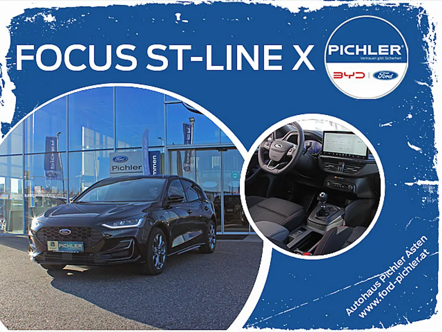 Ford Focus ST-Line X 1,0 EcoBoost 125PS WOW AKTION Schwarz - 1