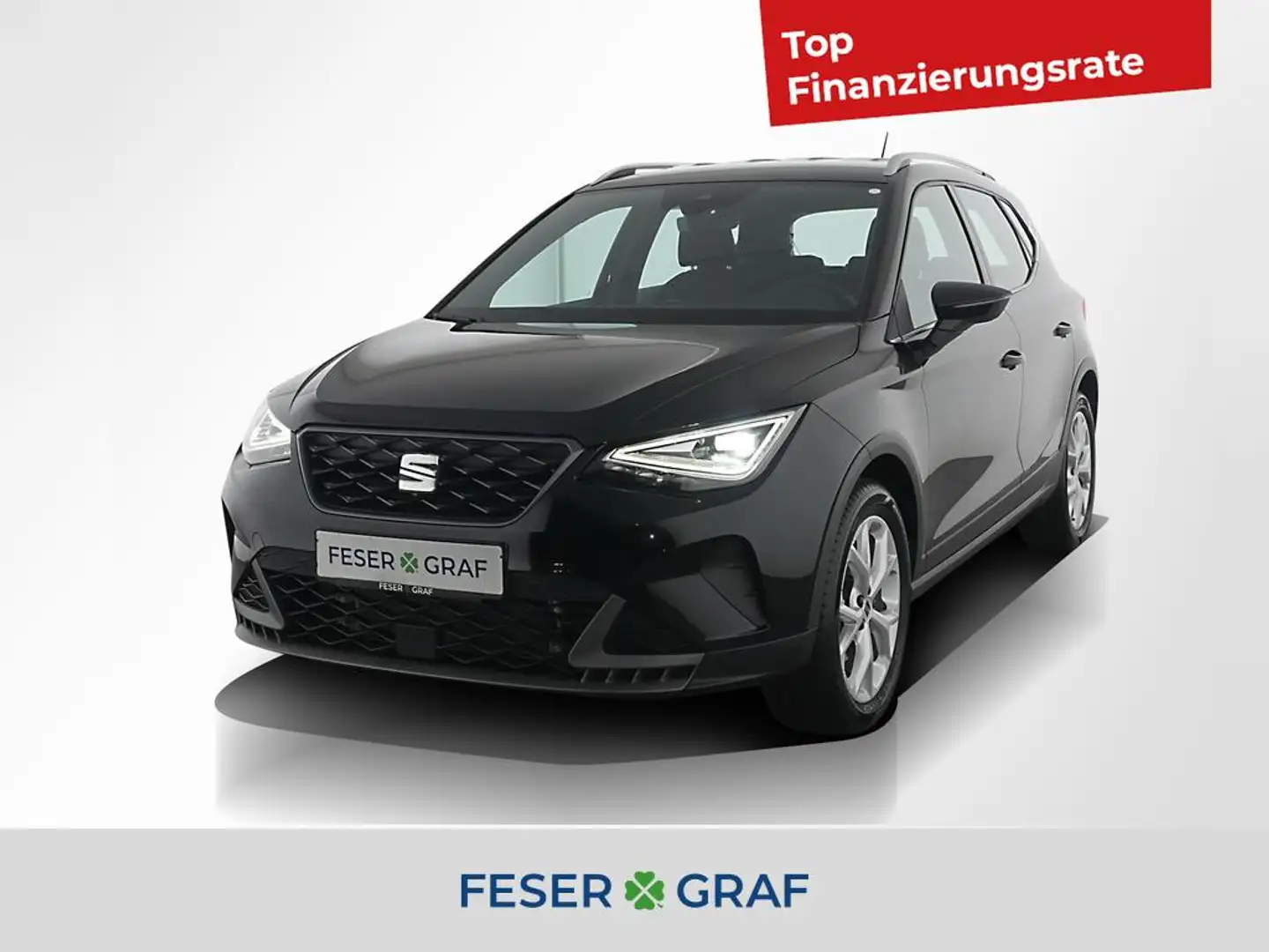 SEAT Arona FR 1.0 TSI Navi|LED|Kessy|Allwetterreifen Schwarz - 1