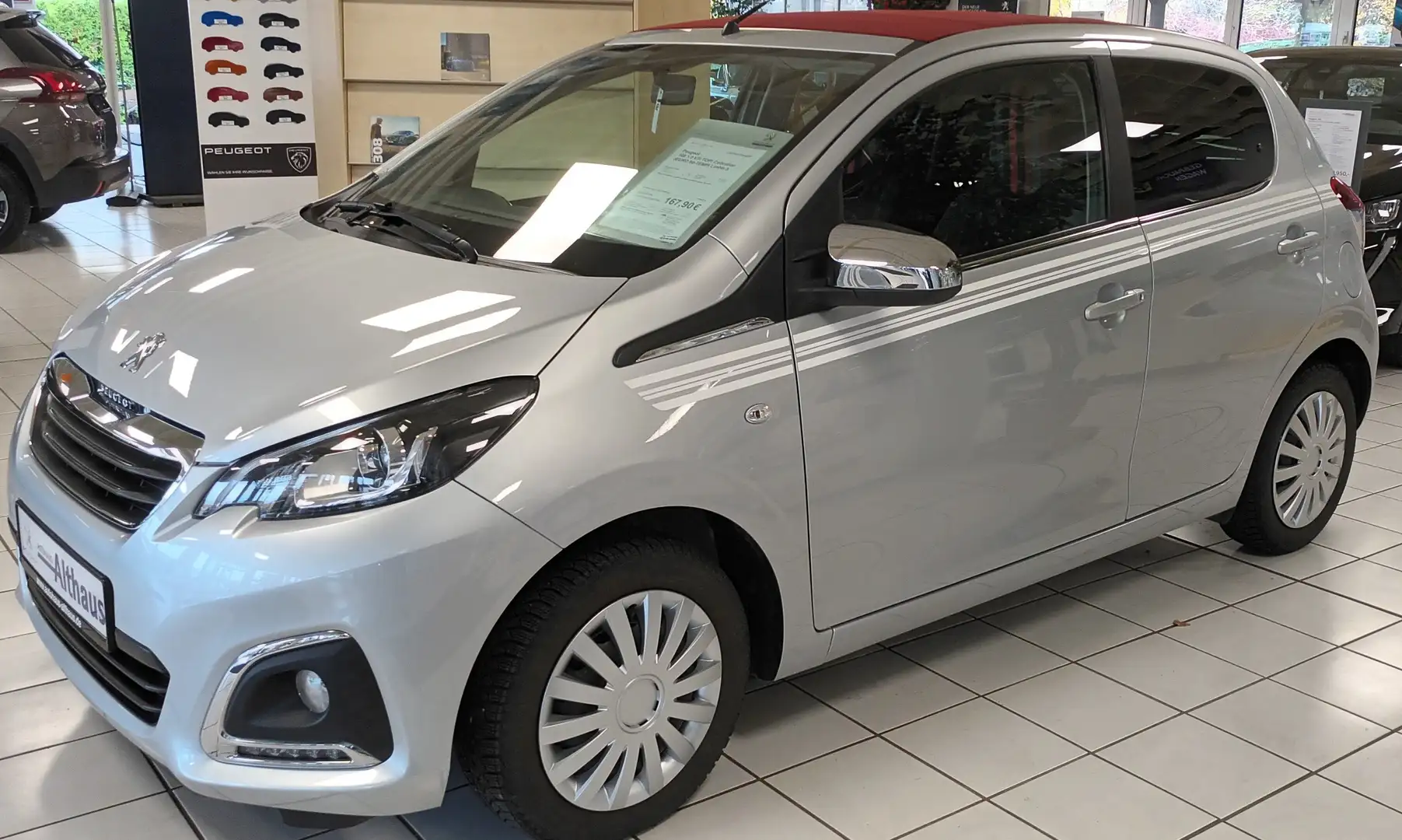Peugeot 108 TOP Collection 1.0 VTi 72 Faltdach 5 Türen Grau - 1