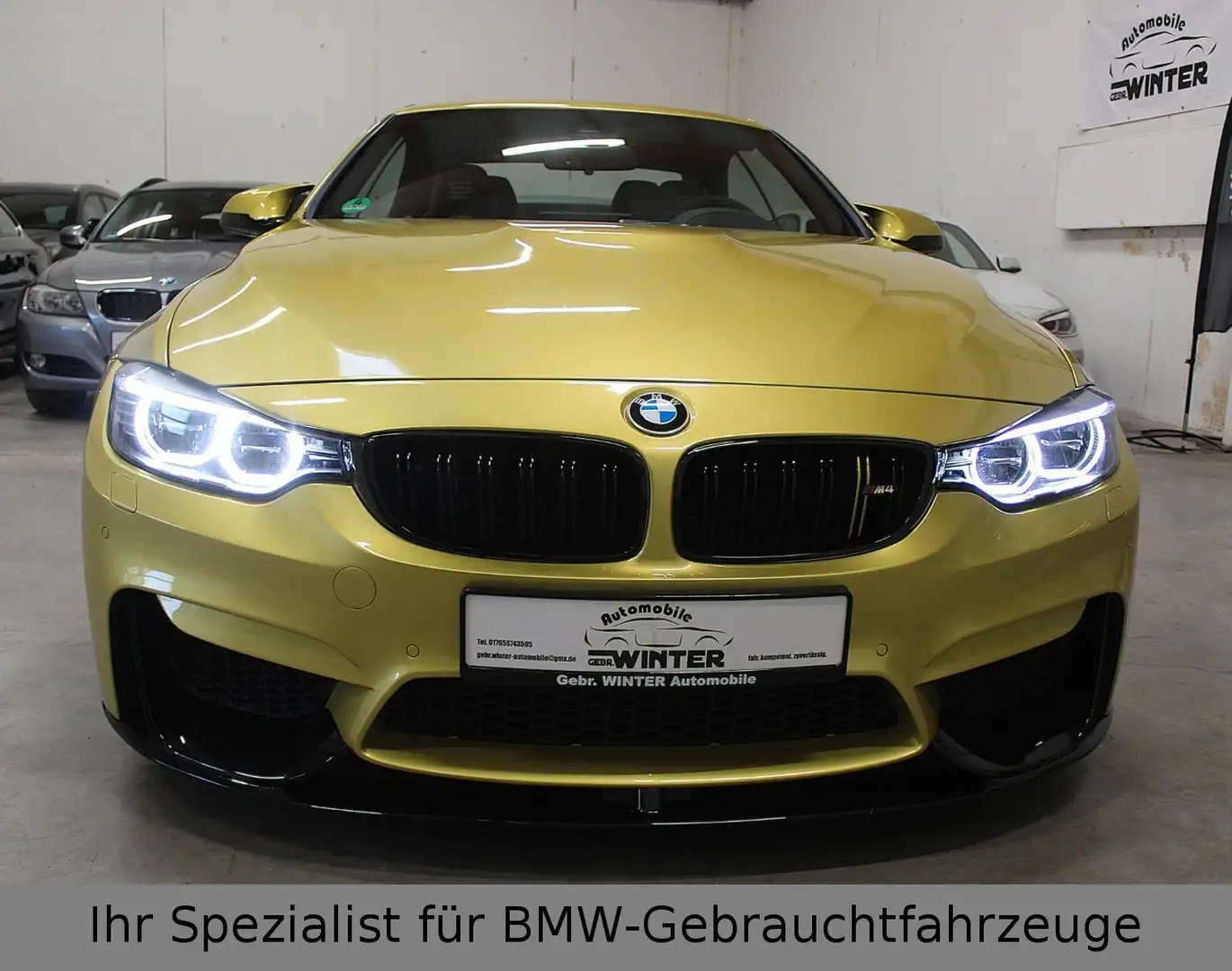 BMW M4 Competition Cabrio*HUD*LHZ*Keyless*20 Zoll Gelb - 2