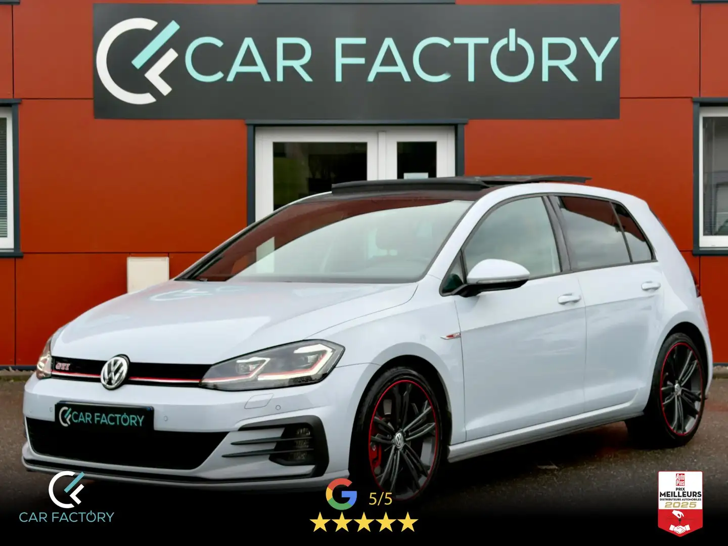 Volkswagen Golf Performance 2.0 TSI 245 DSG Toit Navi Pro Artvelours Blanc Métal Pack Hiver Garantie 1an Blanc - 1