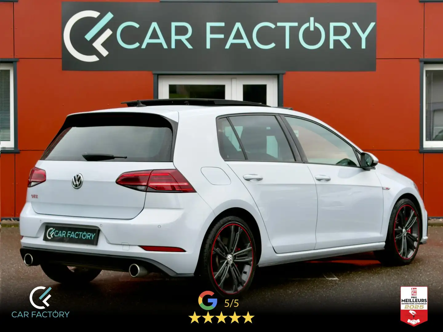 Volkswagen Golf Performance 2.0 TSI 245 DSG Toit Navi Pro Artvelours Blanc Métal Pack Hiver Garantie 1an Blanc - 2