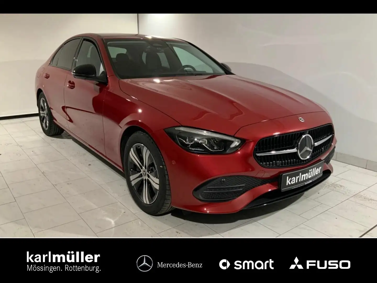 Mercedes-Benz C 200 C 200 Avantgarde NightP+AHK+360°+RfK+MBUX+LED Rojo - 1