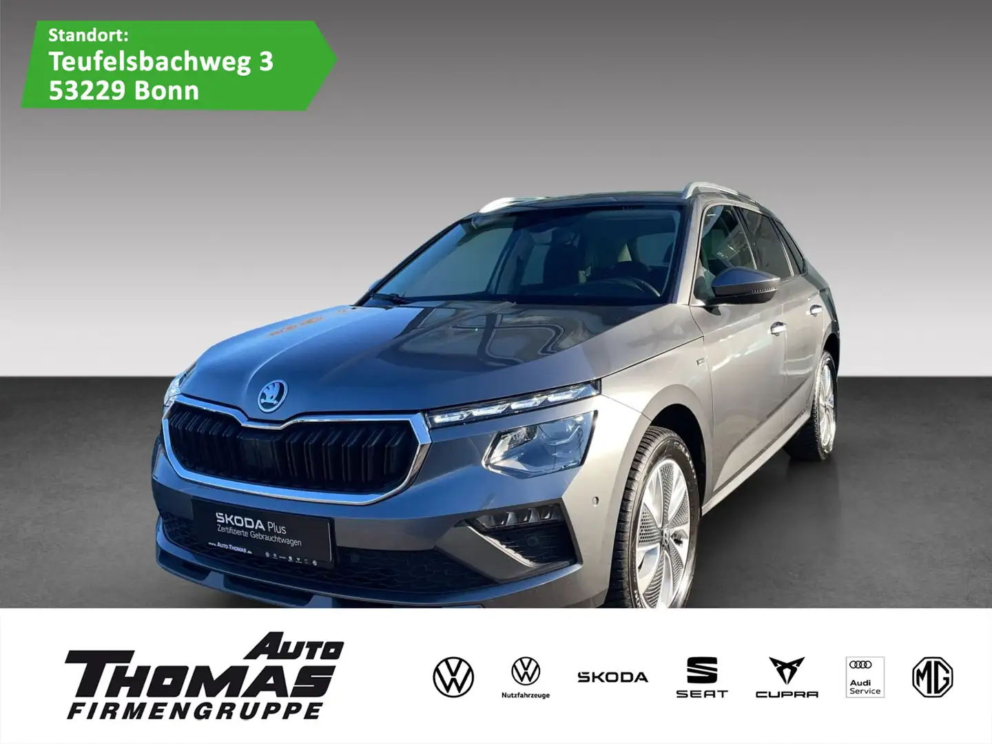Skoda Kamiq Drive 1.0 TSI DSG LED NAVI KAMERA AHK ACC Grau - 1