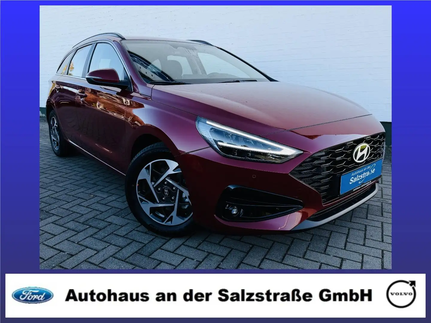 Hyundai i30 Kombi Autom.*140 PS*LED*RFK*Navi* Rouge - 1