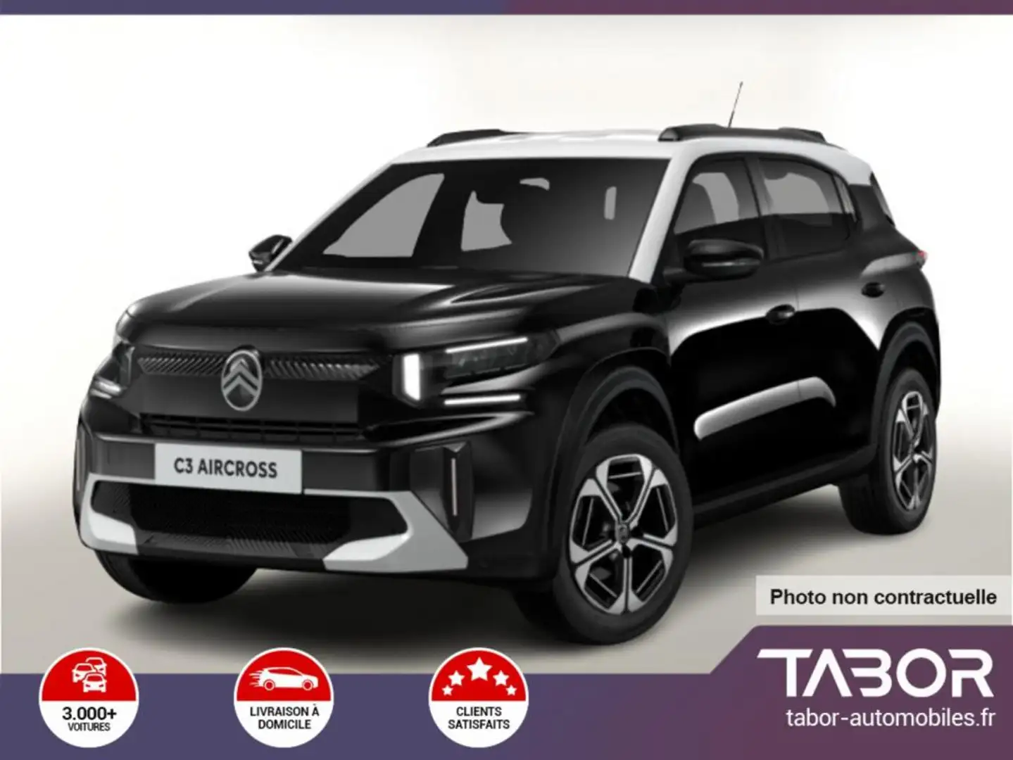 Citroen C3 Aircross 1.2 Hybrid 145 DSC6 MAX HUD Noir - 1