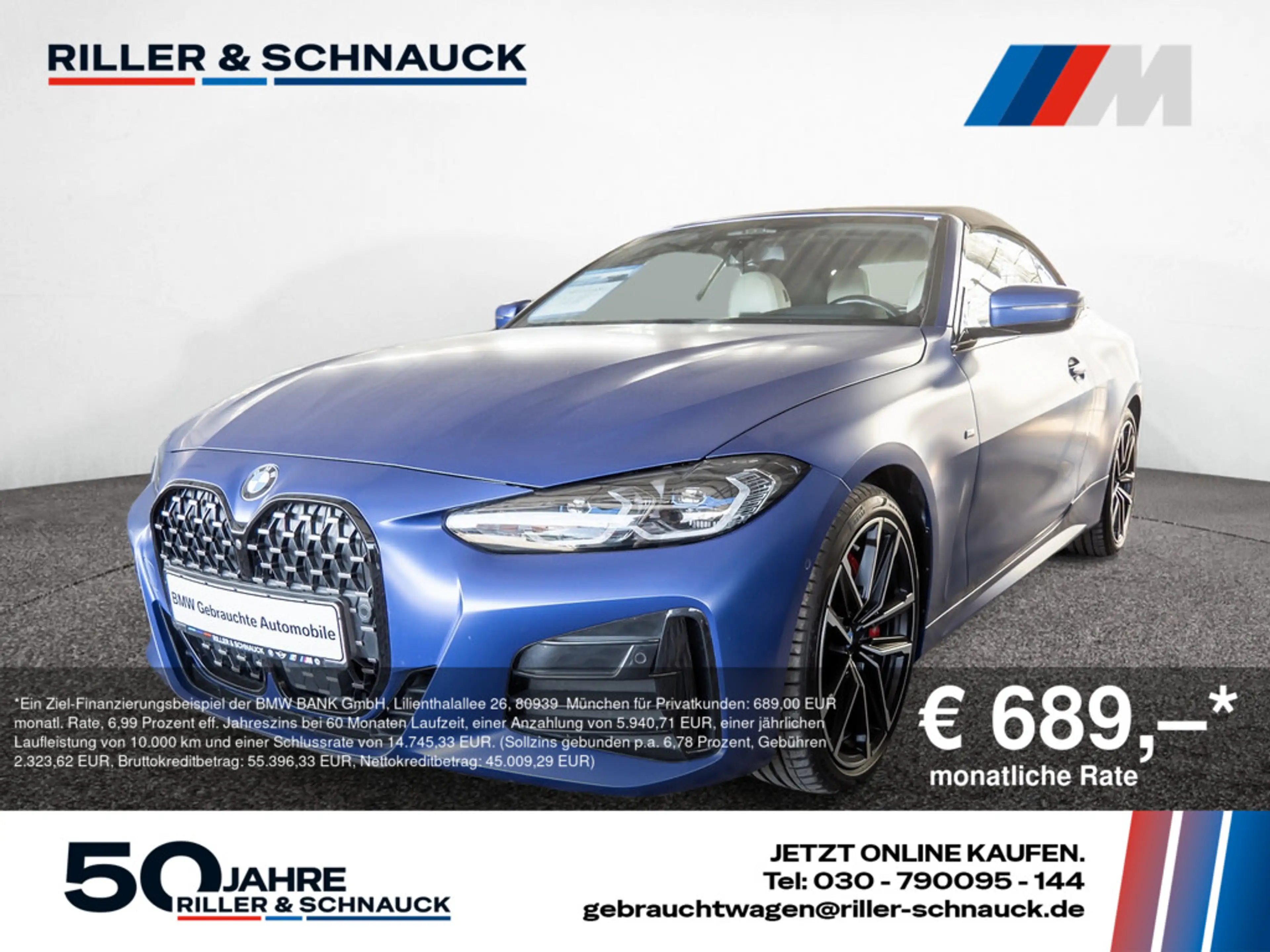 BMW 440 Md Cabrio xDrive LEDER+LASER+STANDHZ+H/K+N