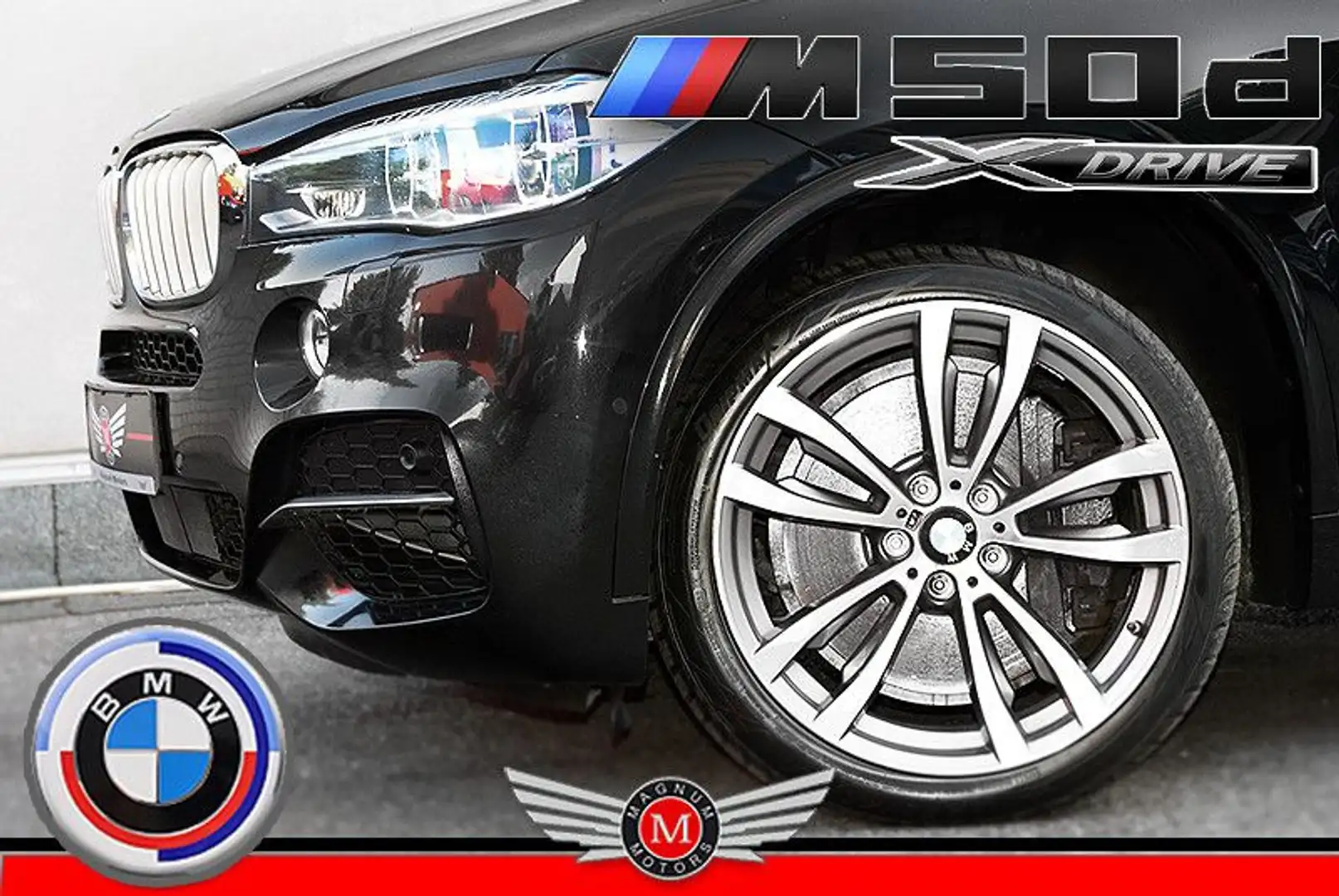BMW X5 M d SPORT *Aut.*Leder*R-Cam*Stop&Go-Temp.* Noir - 1
