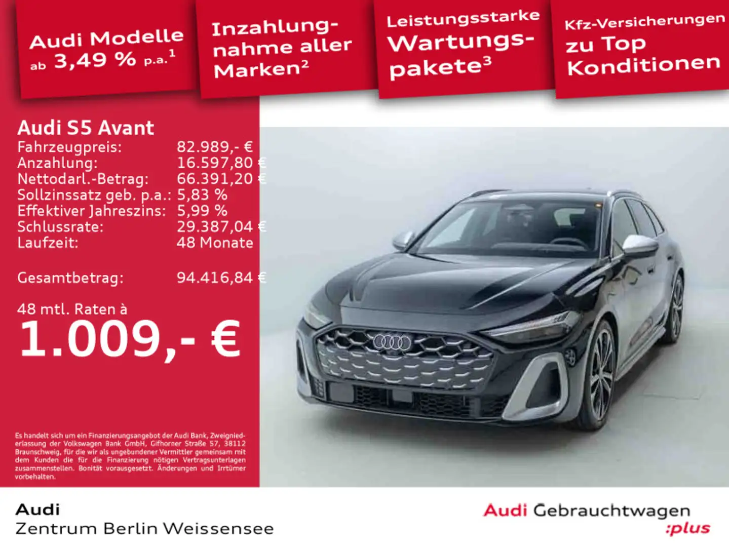 Audi TFSI 270 kW S-TR*MATRIX*HUD*B&O*360*NAV Noir - 1