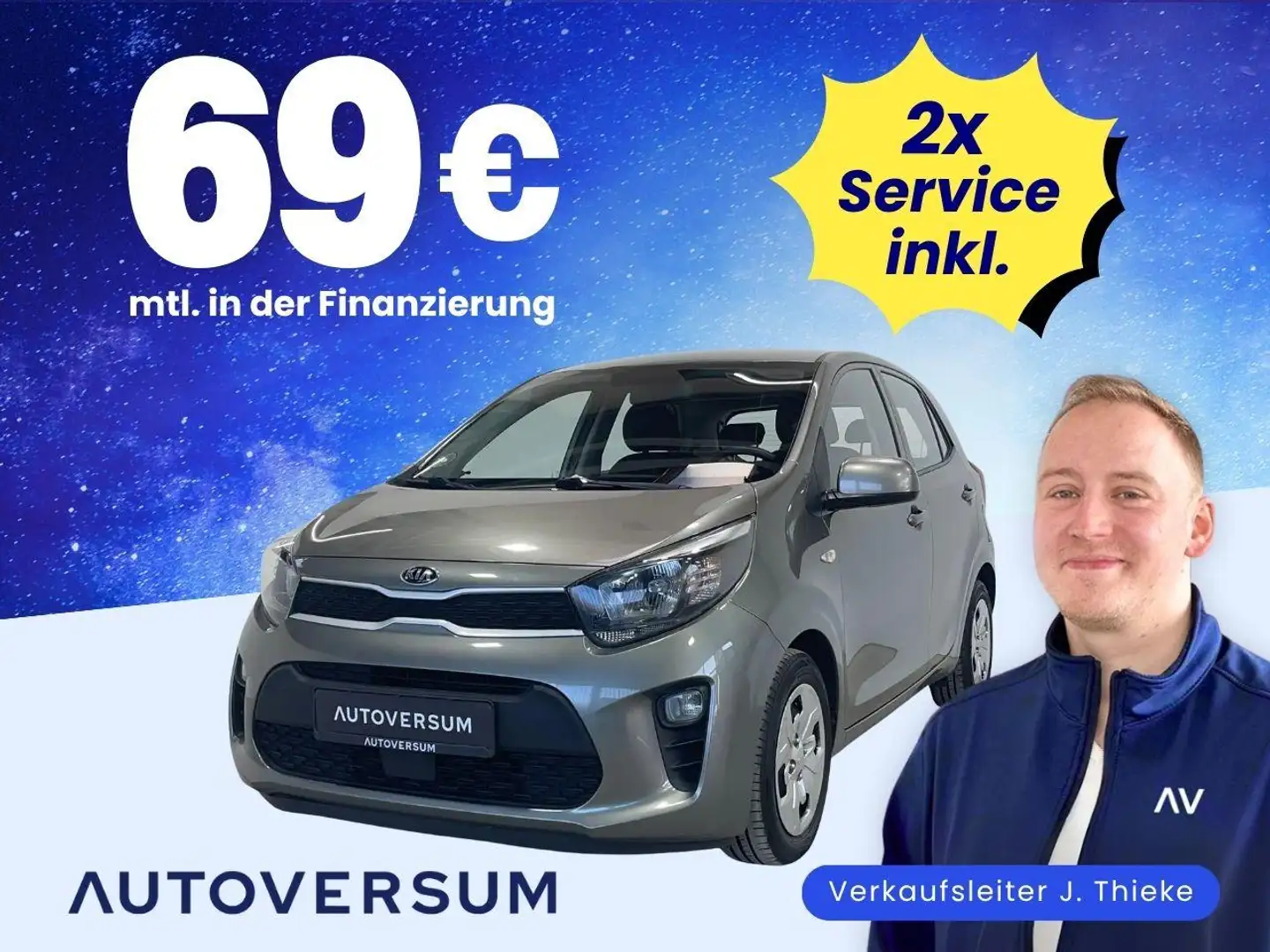 Kia Picanto Attract INAUKTION Gris - 1
