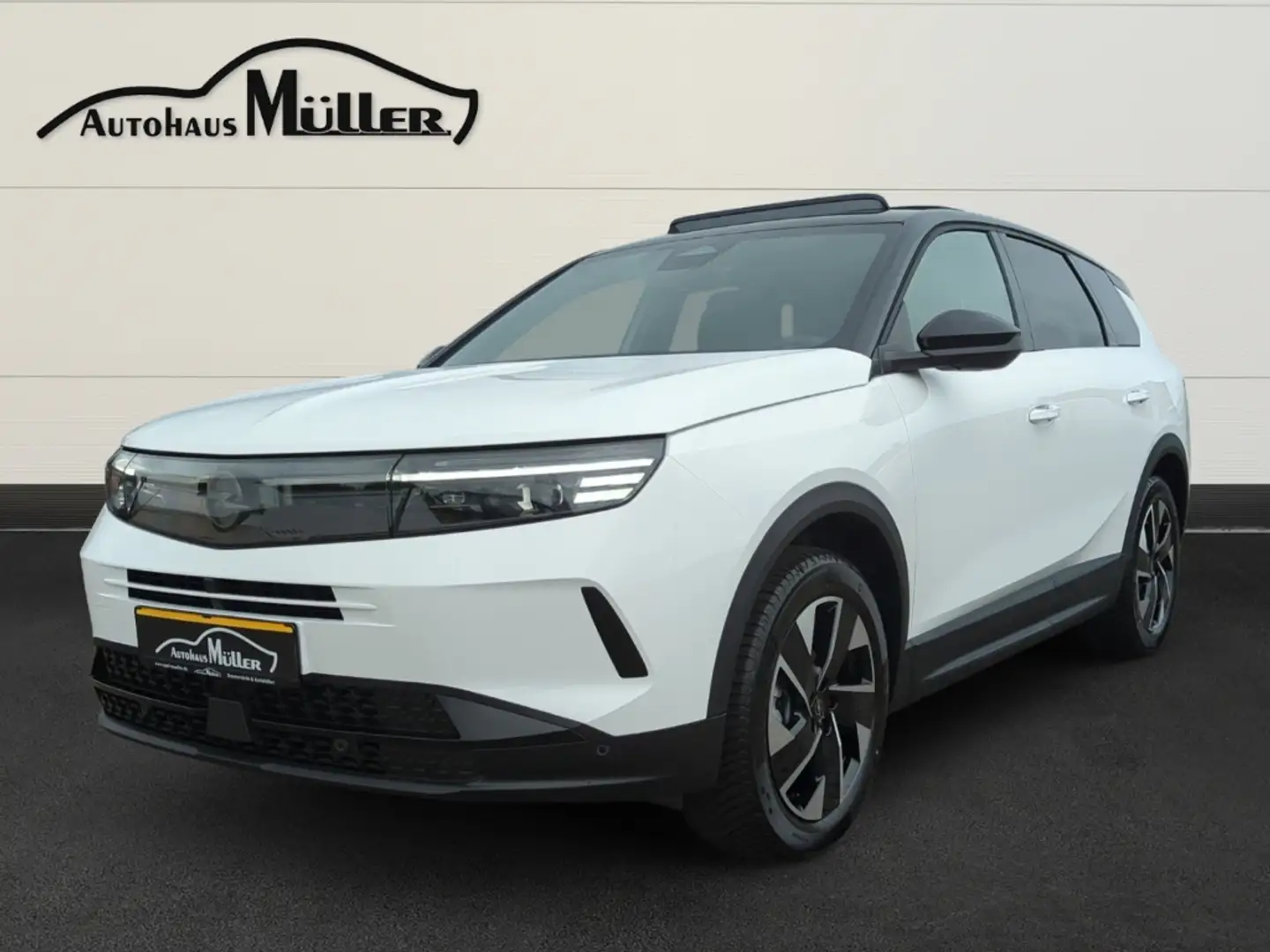 Opel Grandland 1.2 Mild-Hybrid GS Autom. Leder+Pano+AHK+ Wit - 1