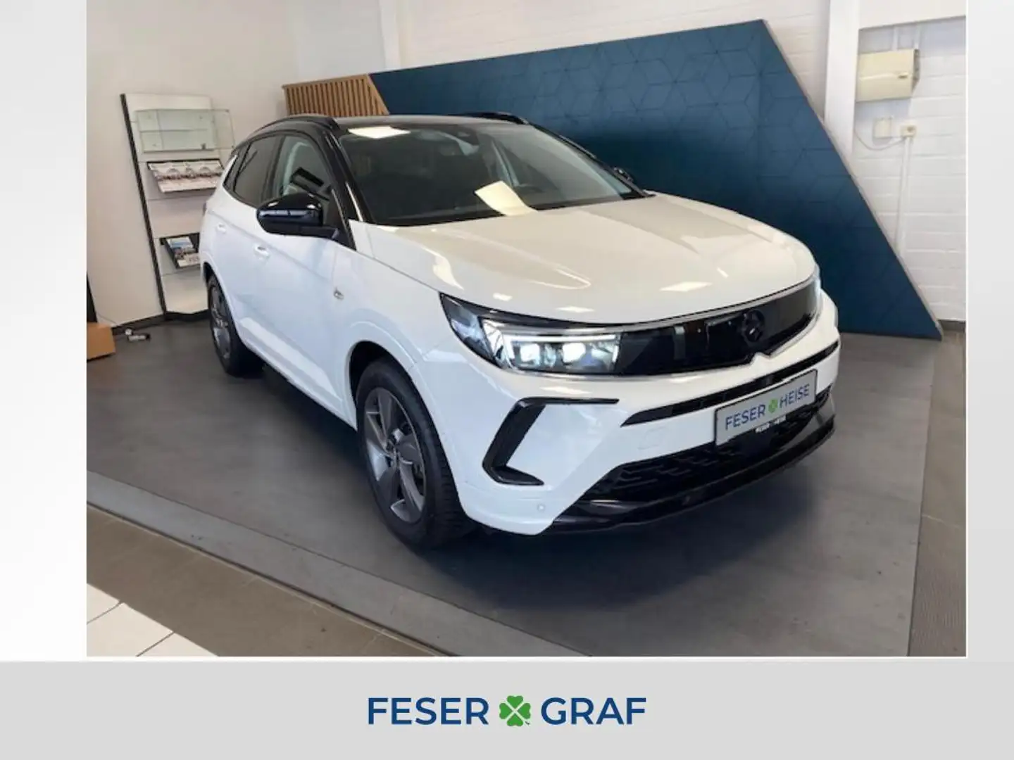 Opel Grandland (X) 1.6 Turbo Hybrid 4 GSe AHK*360°*Voll-LED*NaviP Weiß - 1