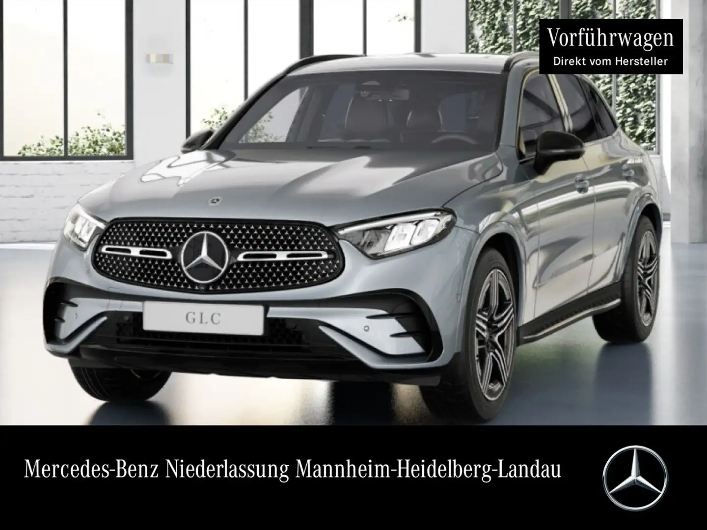 Mercedes-Benz GLC 200 4M AMG+NIGHT+360+LED+KEYLESS+9G Plateado - 1