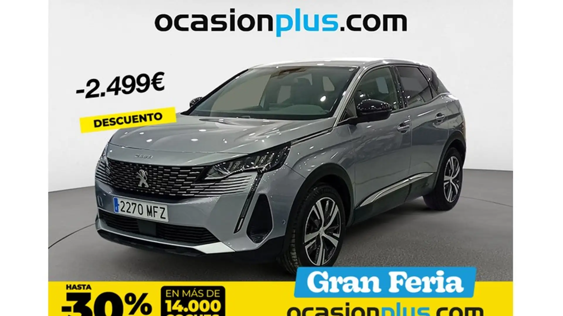 Peugeot 3008 1.2 PureTech S&S Allure 130 Gris - 1