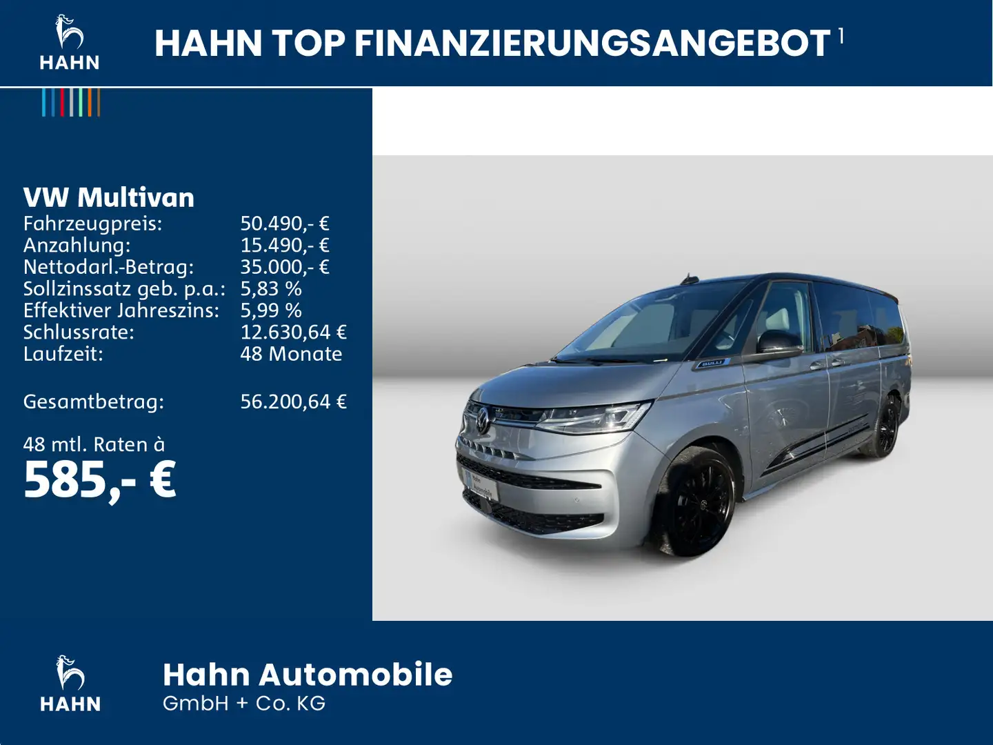 Volkswagen T7 Multivan 1.4TSI DSG eHybrid Edition lang Virtual Grau - 2