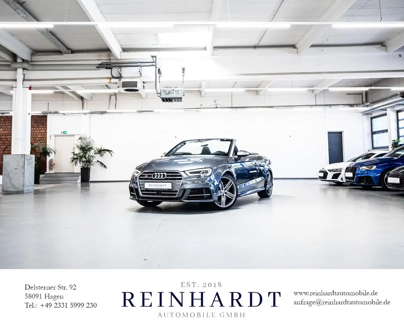 Audi S3 CABRIOLET 19Z/MATRIX/ACC/SIDE/B&O/KAM/S-SITZE Gris - 1