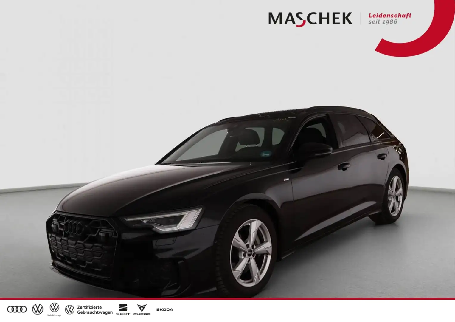 Audi A6 Avant S line 50 TDI AHK Pano Matrix HUD 360°Memory Schwarz - 1