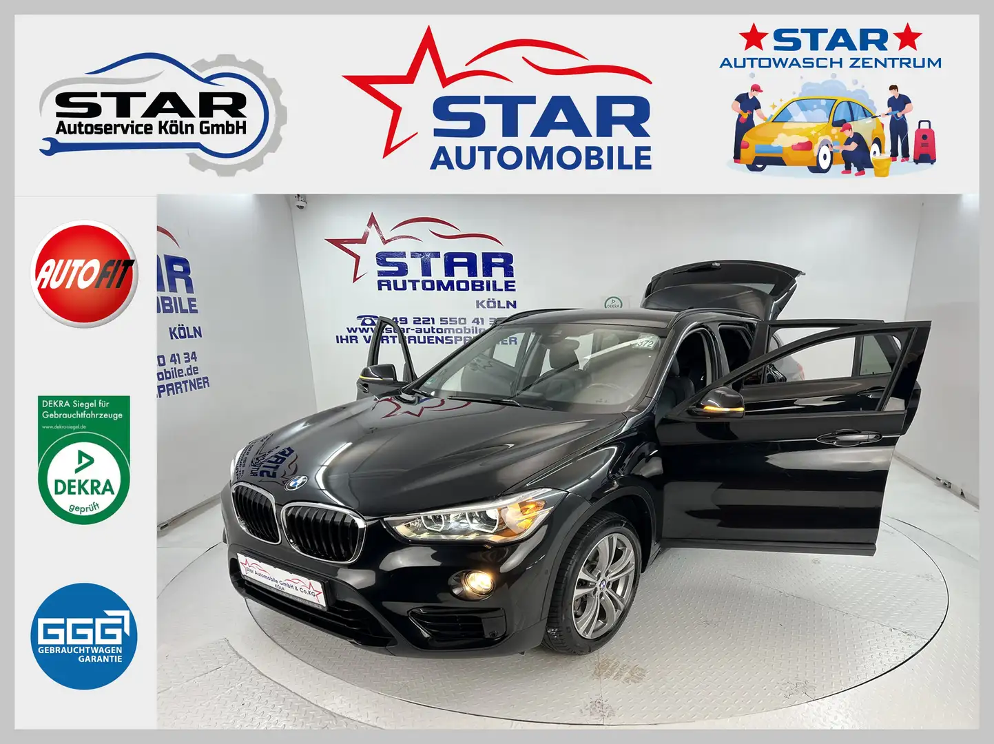 BMW X1 xDrive 20i Sport-Line*2,0-141KW*NAVI*TEMP*SITZH*E6 Schwarz - 1