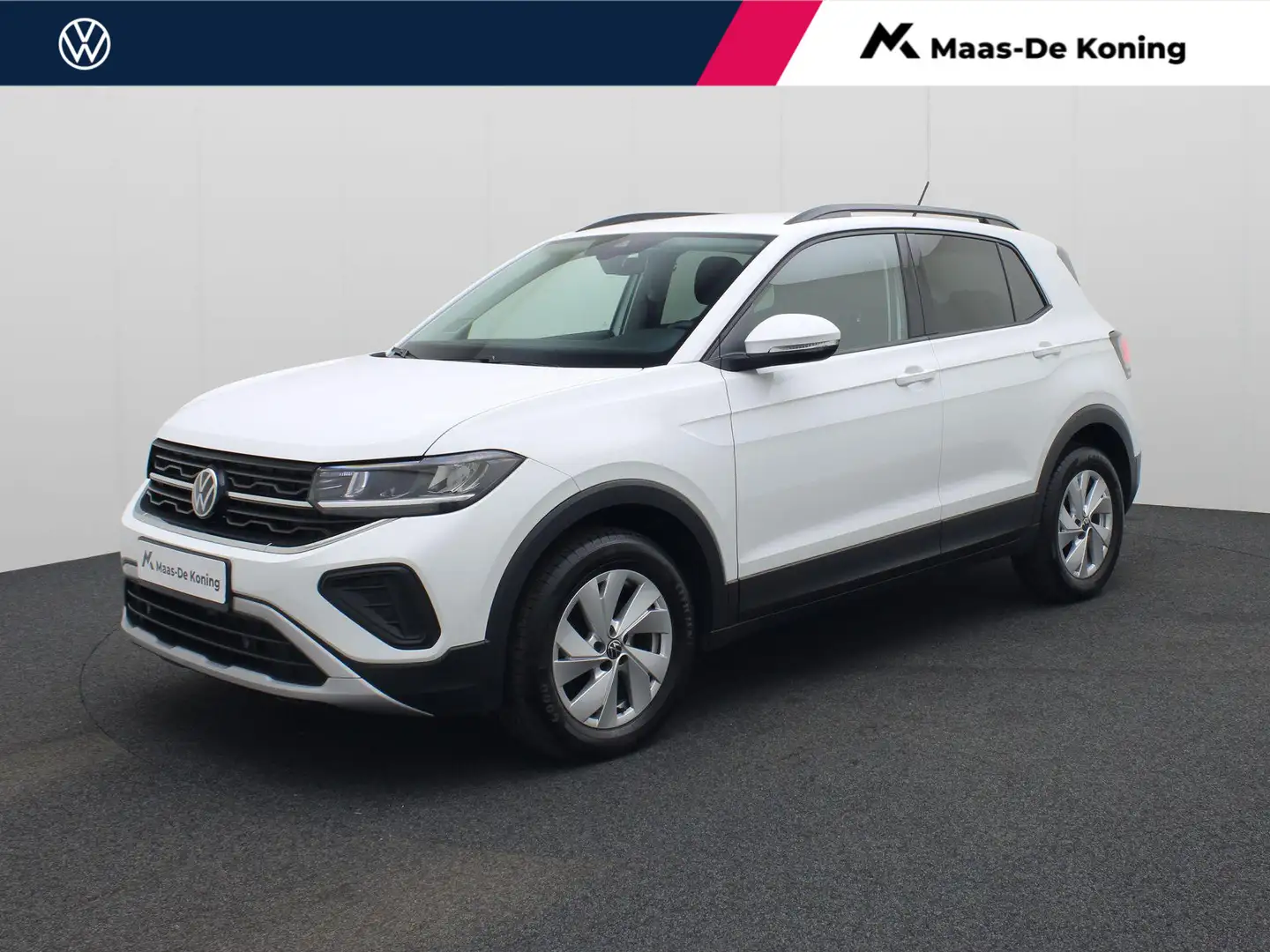 Volkswagen T-Cross 1.0TSI/95PK Life · App connect · Parkeersensoren · Wit - 1