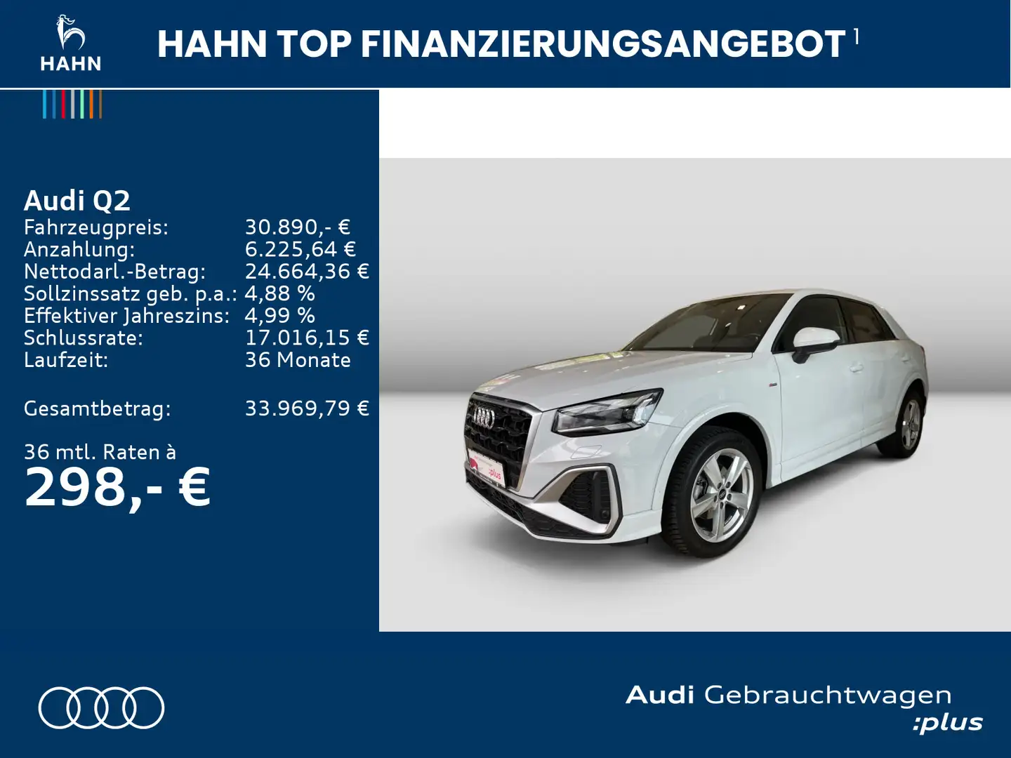 Audi Q2 35 1.5 TFSI S-tronic S line Matrix Navi Sitzh Weiß - 2