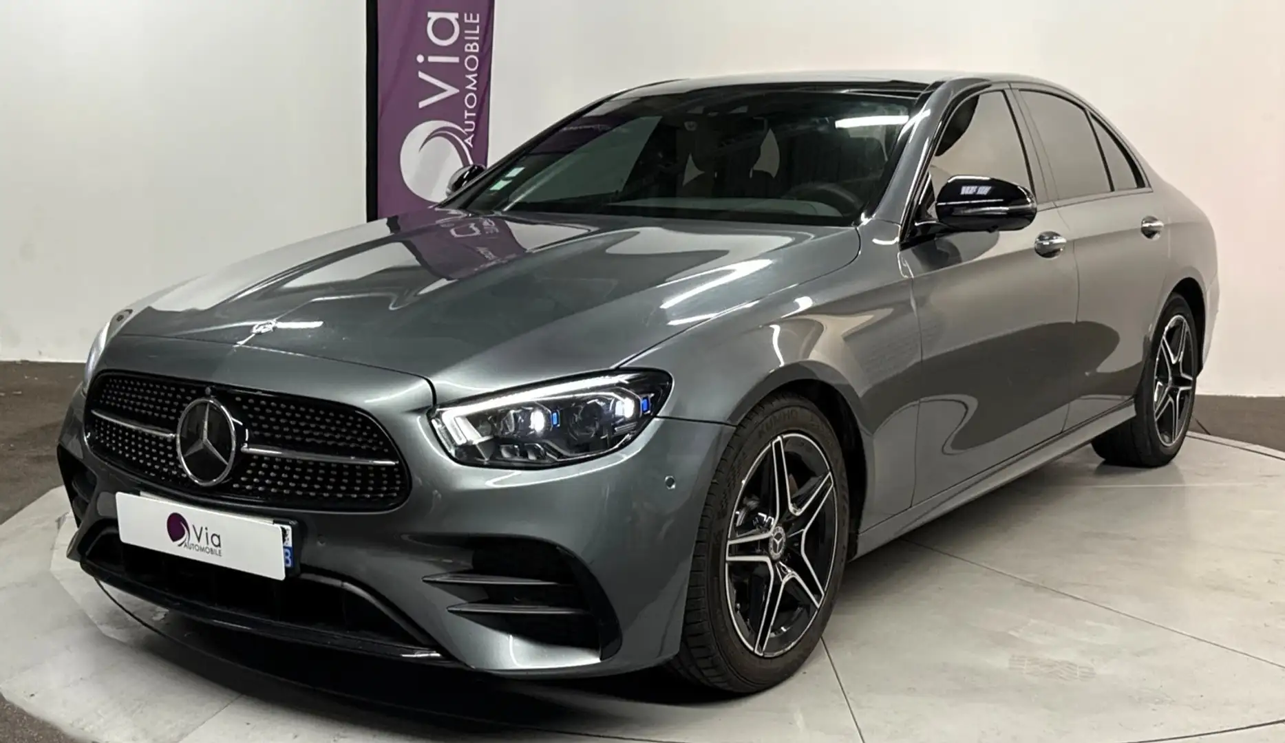 Mercedes-Benz E 220 220 d 9G-Tronic AMG Line Gris - 1