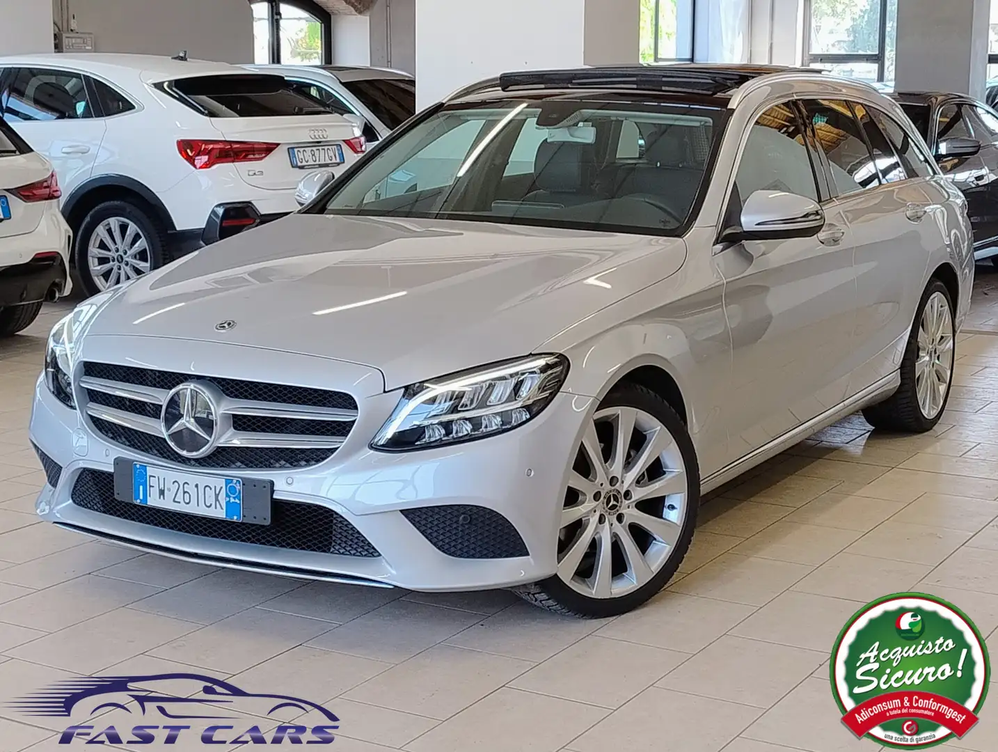 Mercedes-Benz C 220 d SPORT PLUS #LED #CARPLAY #TETTO Zilver - 1