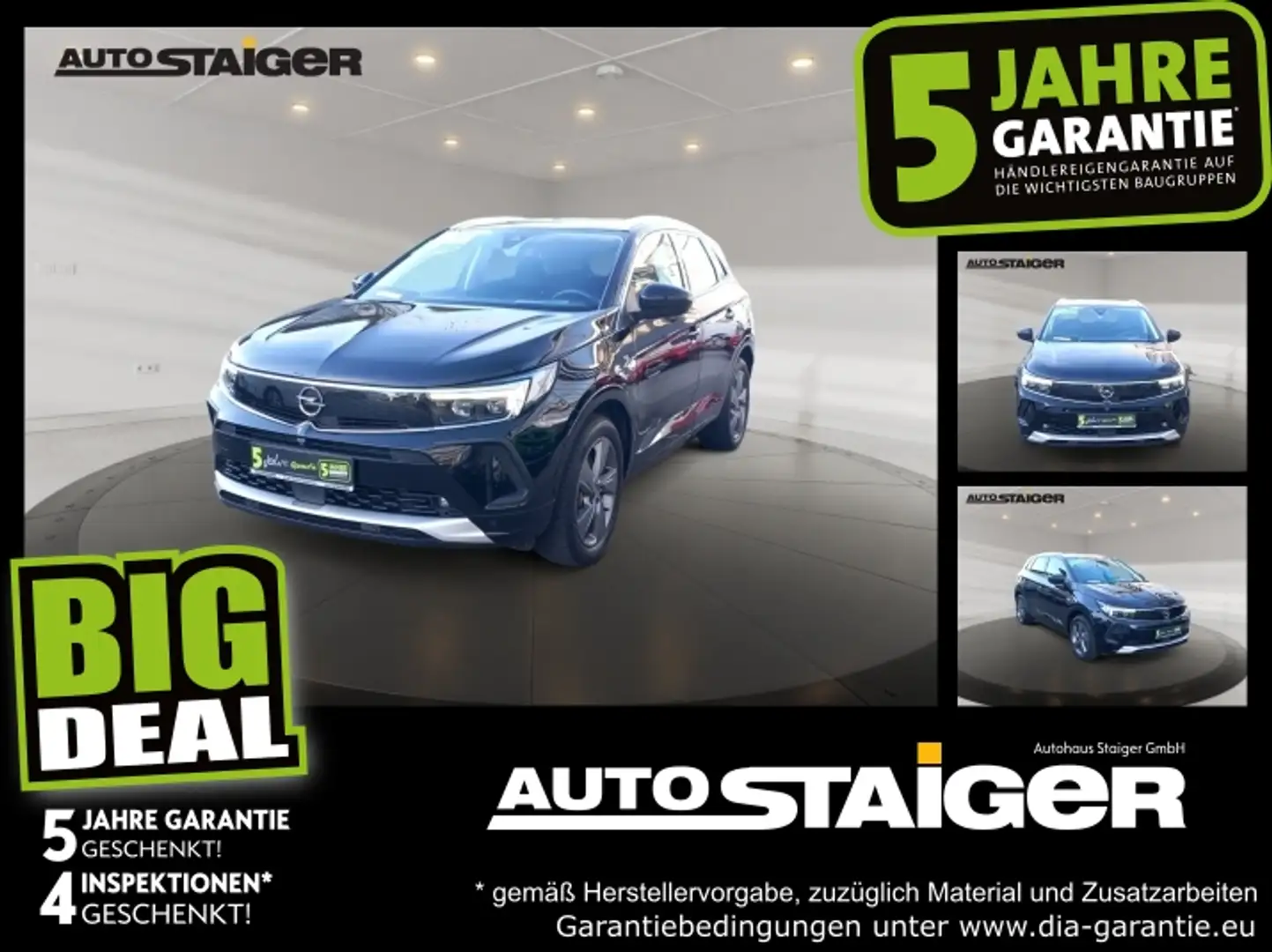 Opel Grandland 1.6 Turbo Ultimate Alcantara, Navi, SHZ Zwart - 1
