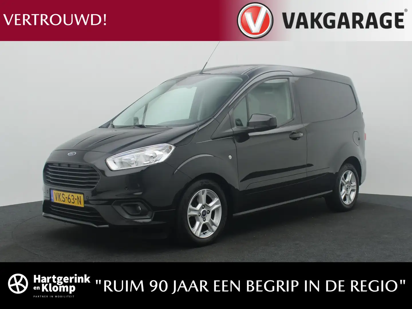 Ford Transit Courier 1.5 TDCI Limited Duratorq S&S | navigatie | parkee Zwart - 1