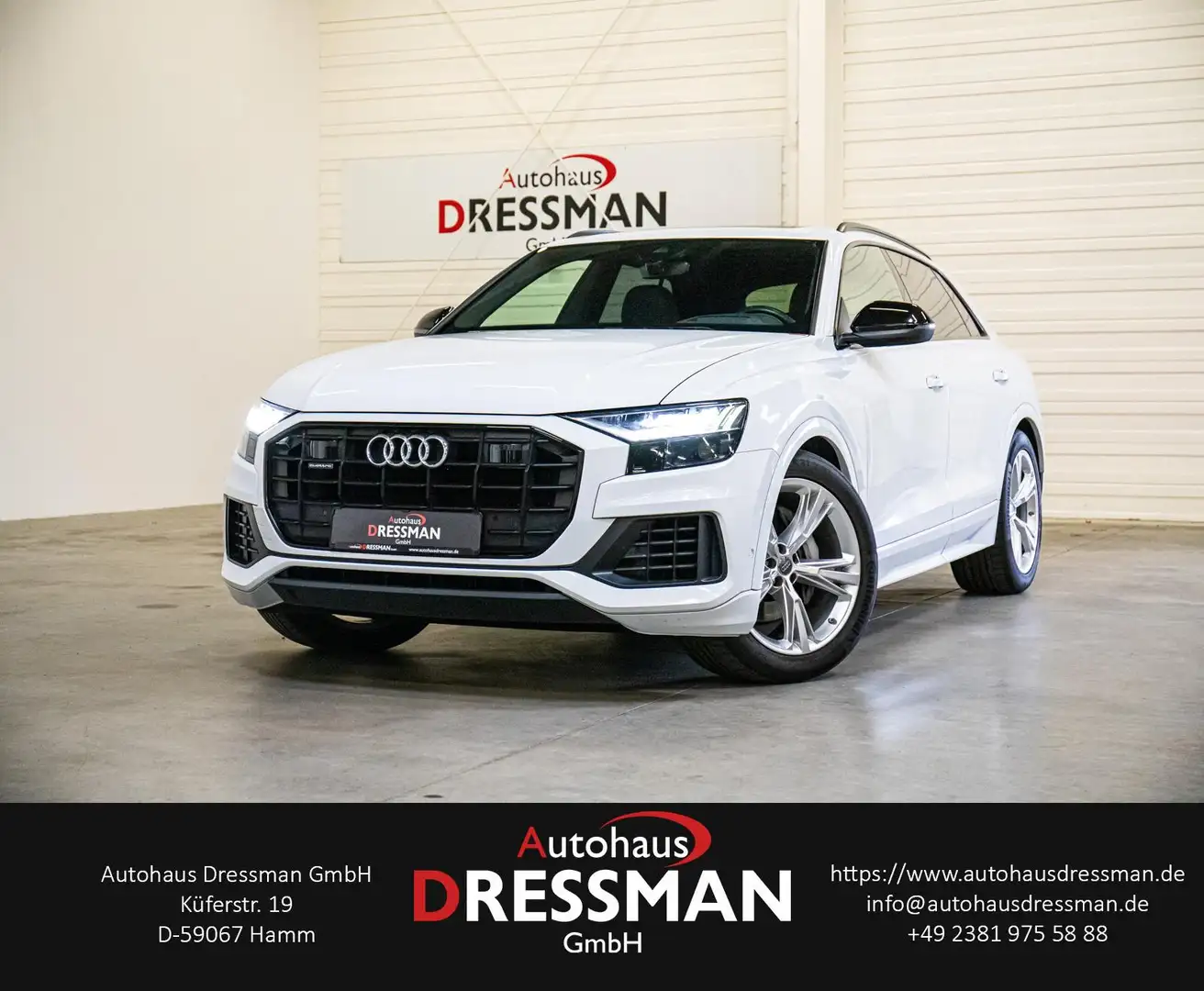 Audi Q8 50 TDI quattro MATRIX VIRTUAL HuD PANO KAMERA Weiß - 1